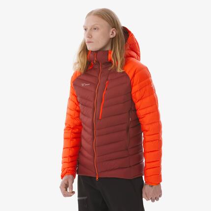 Doudoune à capuche en duvet -12°C homme, Alpinism rouge