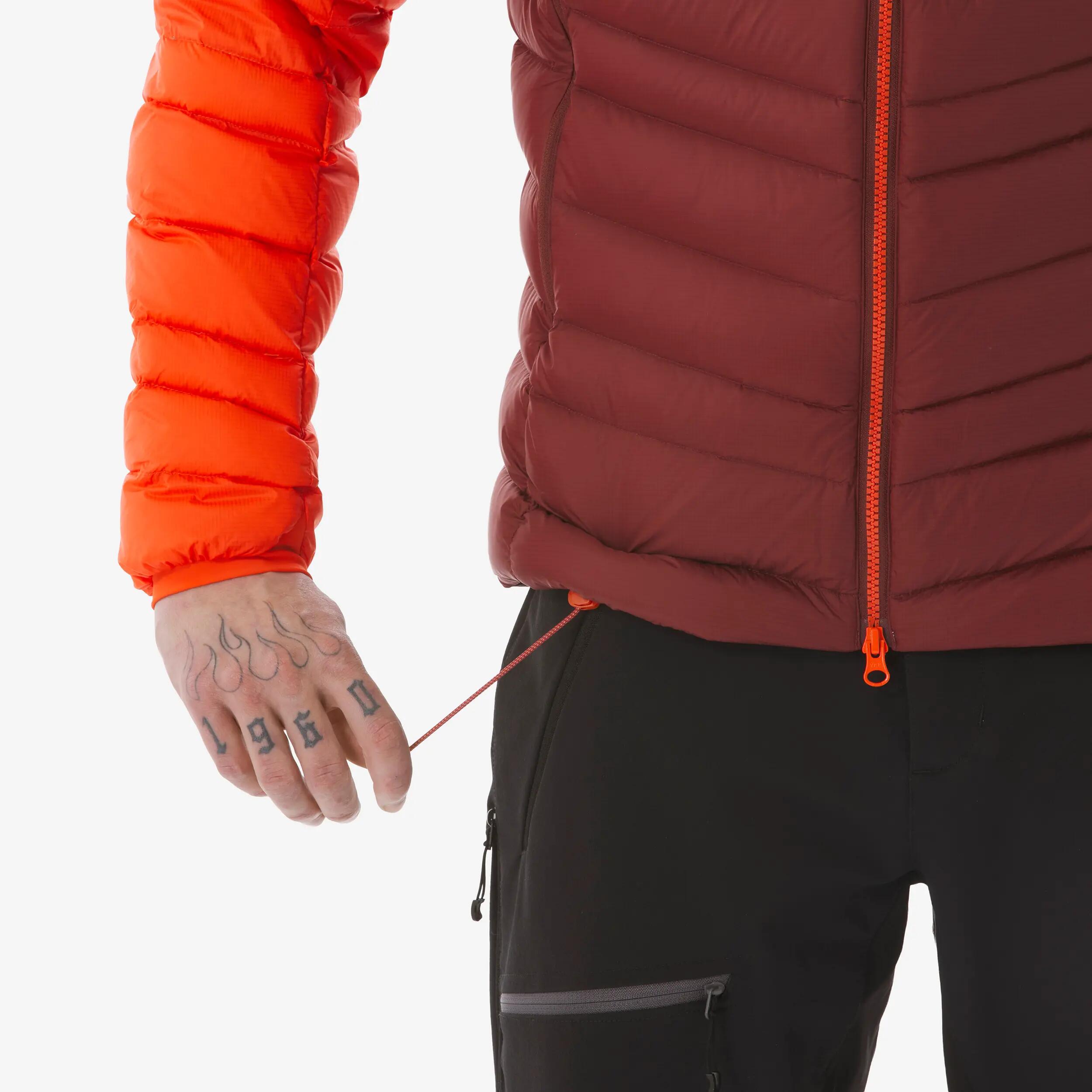 Doudoune à capuche en duvet -12°C homme, Alpinism rouge 8/12