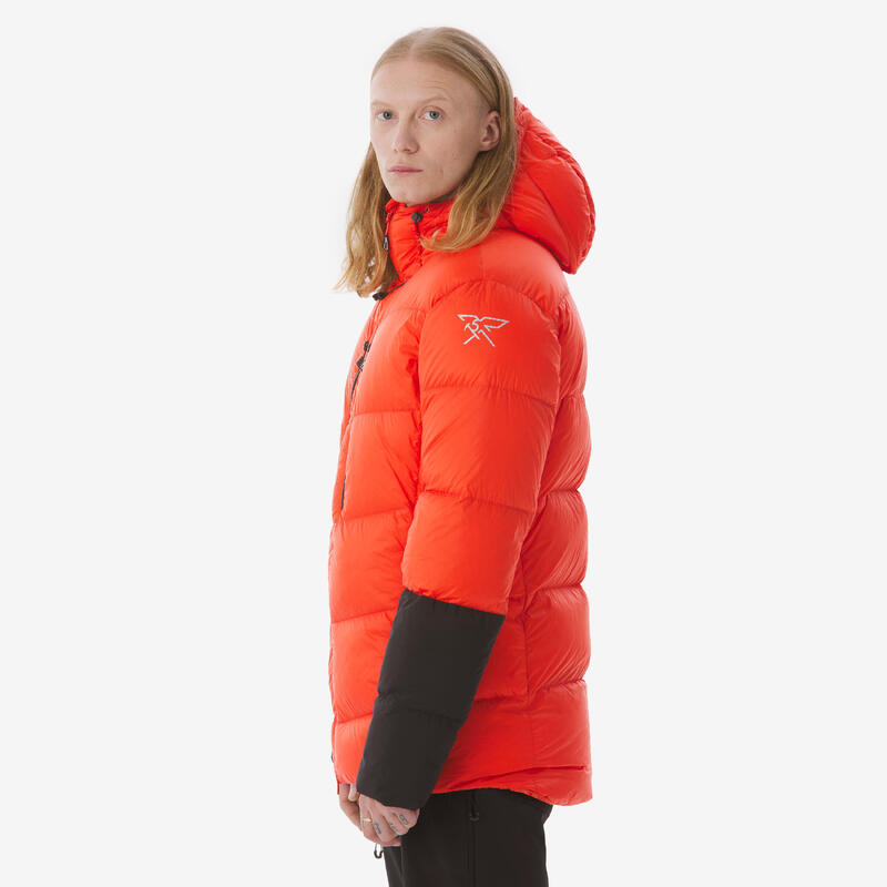Geacă de puf pentru alpinism Makalu, roșu, bărbați