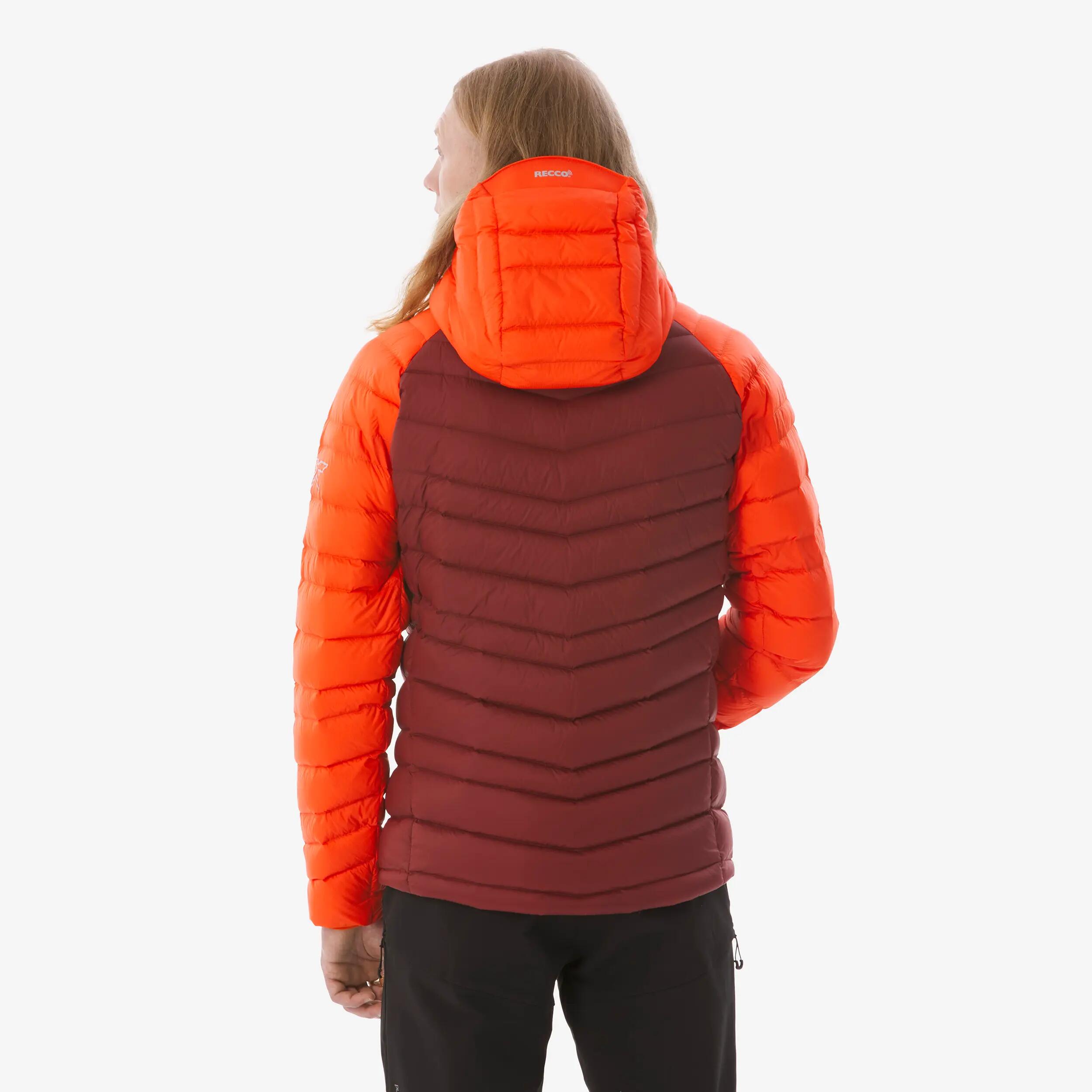 Doudoune à capuche en duvet -12°C homme, Alpinism rouge 4/12