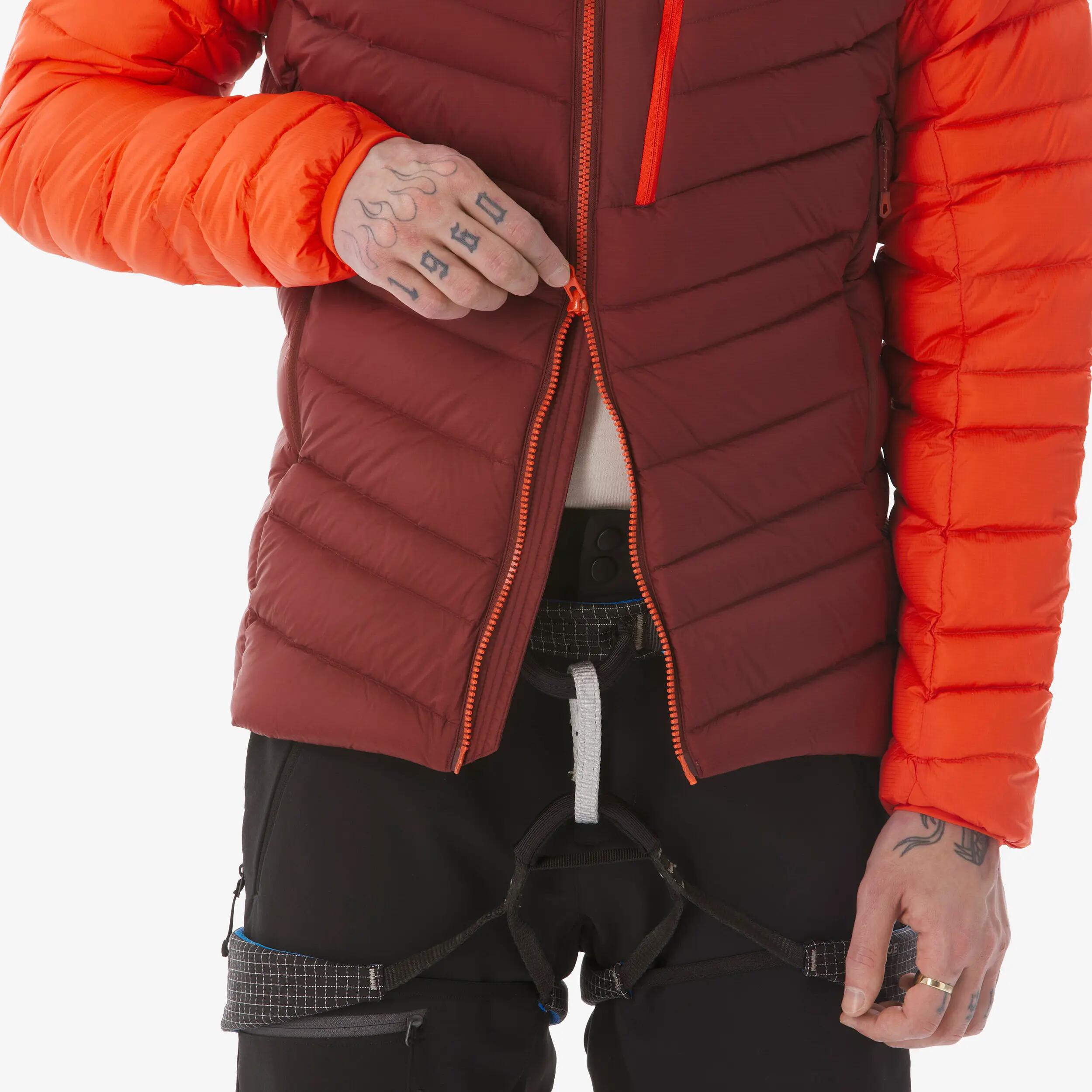 Doudoune à capuche en duvet -12°C homme, Alpinism rouge 6/12
