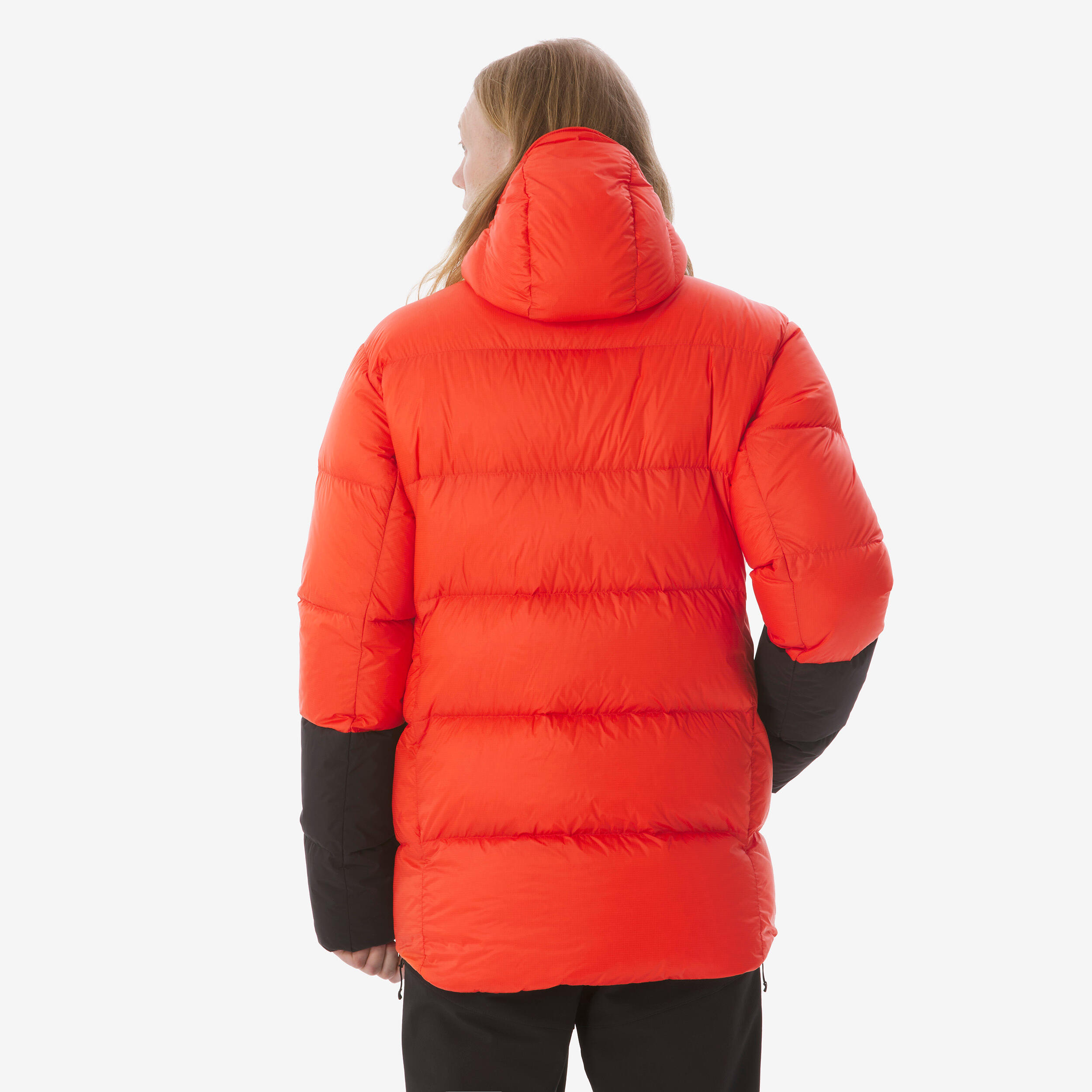 Doudoune d'alpinisme chaude en duvet homme, Makalu rouge 4/11
