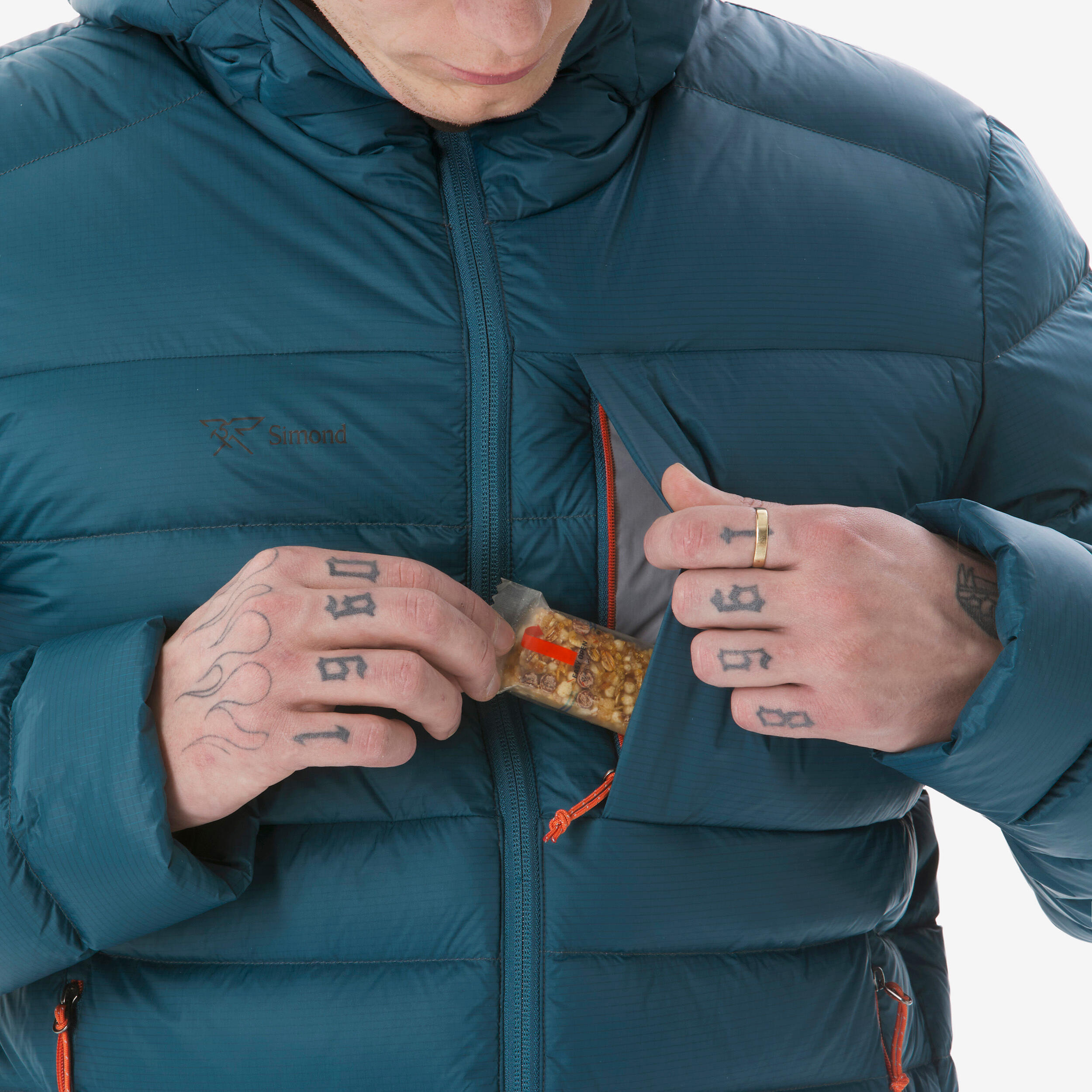 Men’s Hooded Down Winter Jacket, MT 500 6/17