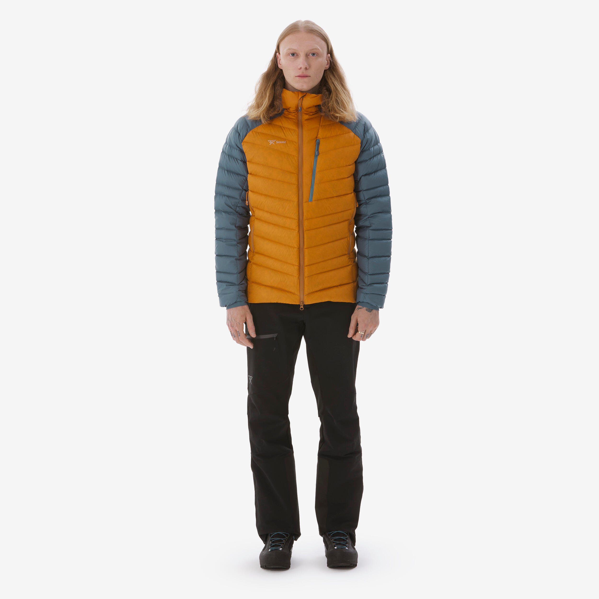 Doudoune duvet Alpinism Homme Ochre - Gris 2/17