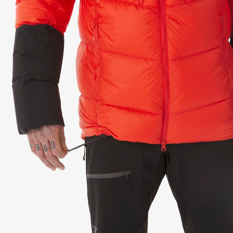 Geacă de puf pentru alpinism Makalu, roșu, bărbați