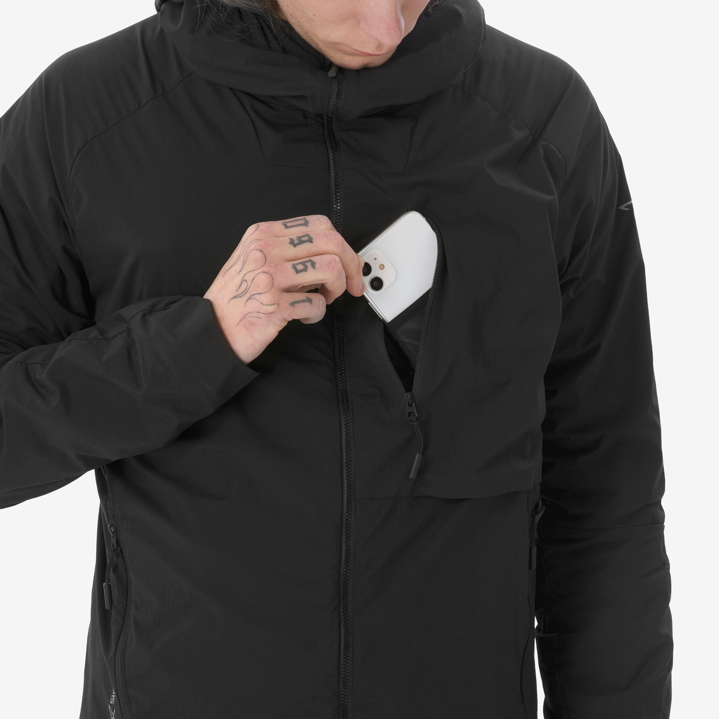 Veste de ski de randonnée polartec alpha  (chaud/respirant) homme, wilder, noir 8/8