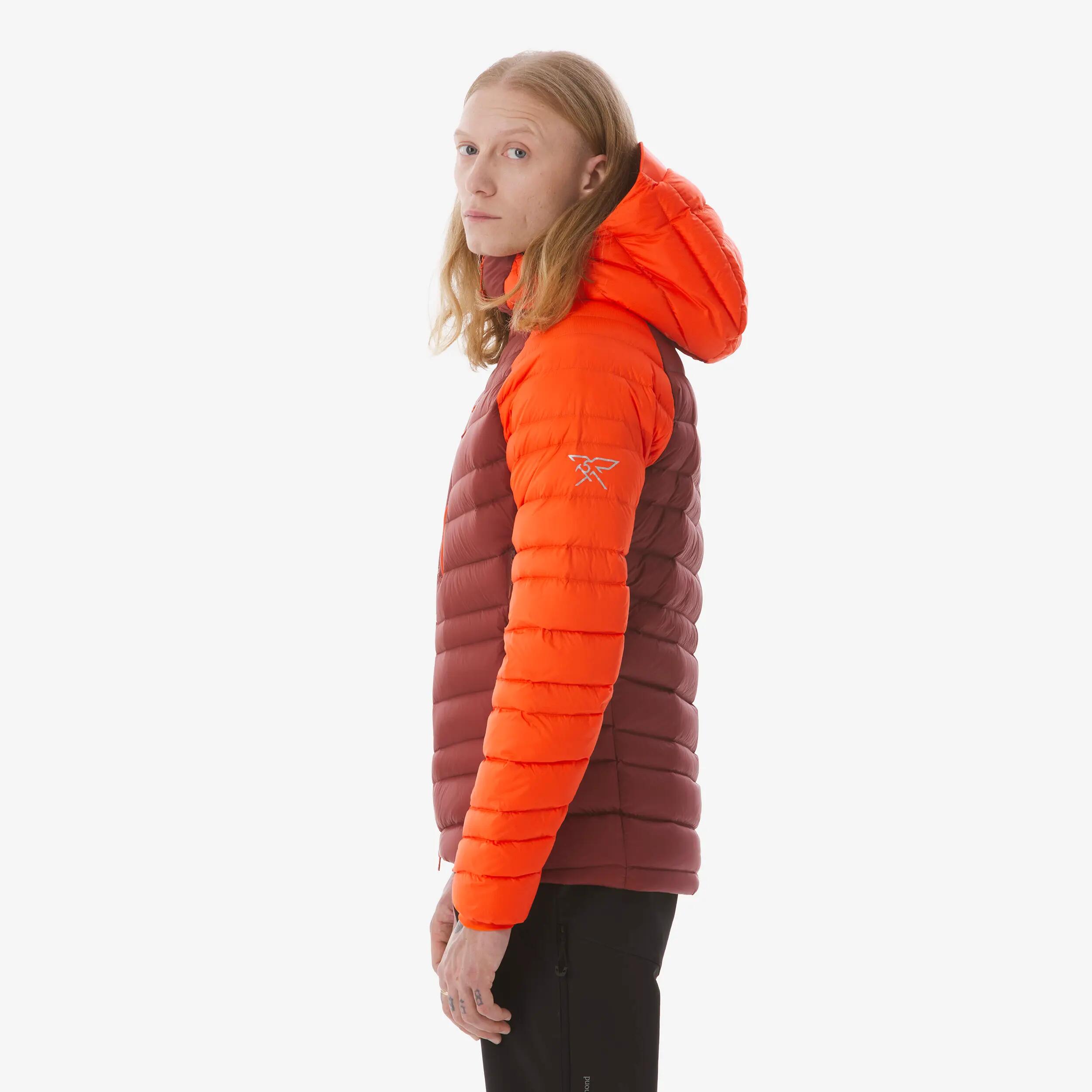 Doudoune à capuche en duvet -12°C homme, Alpinism rouge 5/12