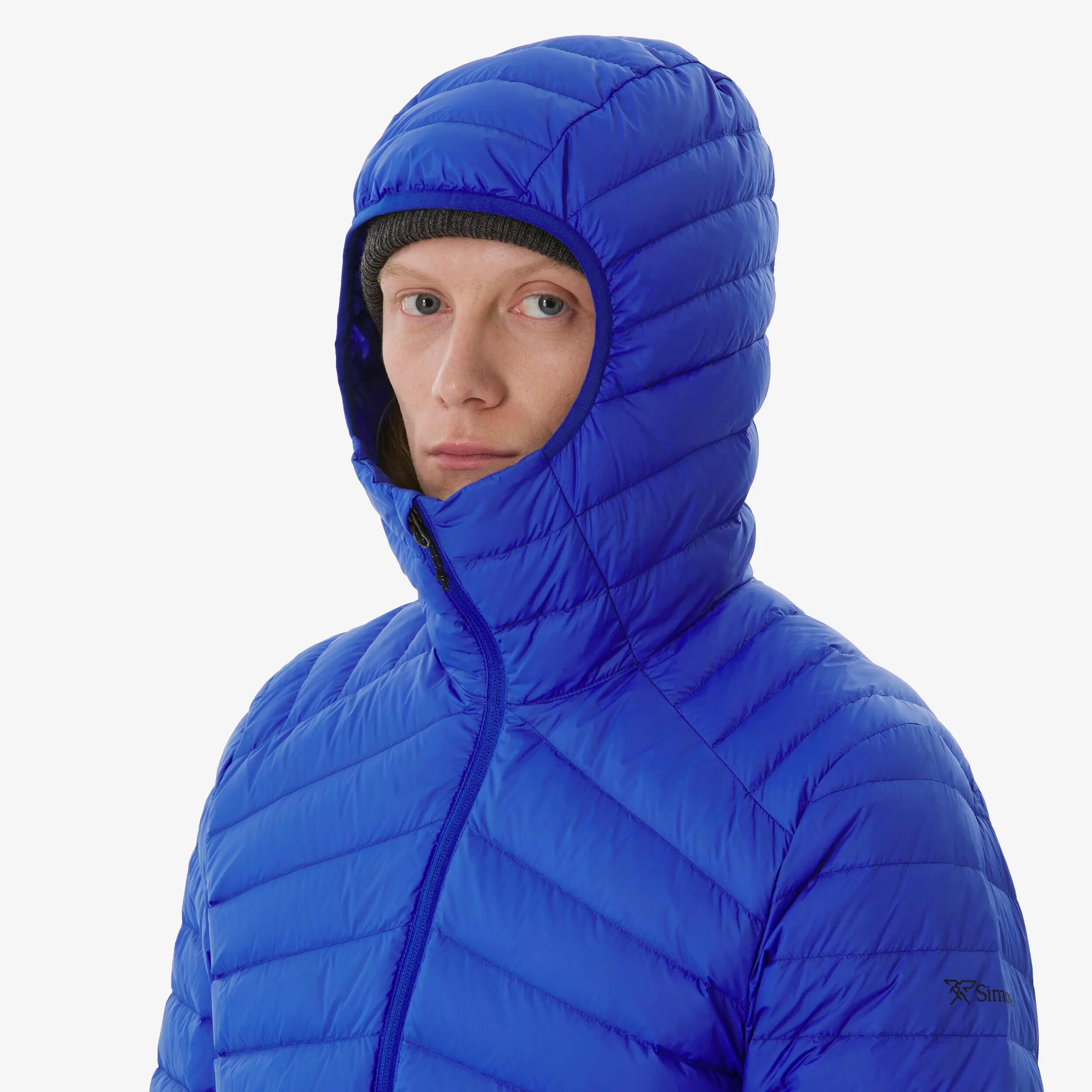 Men’s lightweight down jacket for trekking, -3°C, Xplore Electric Blue -  3