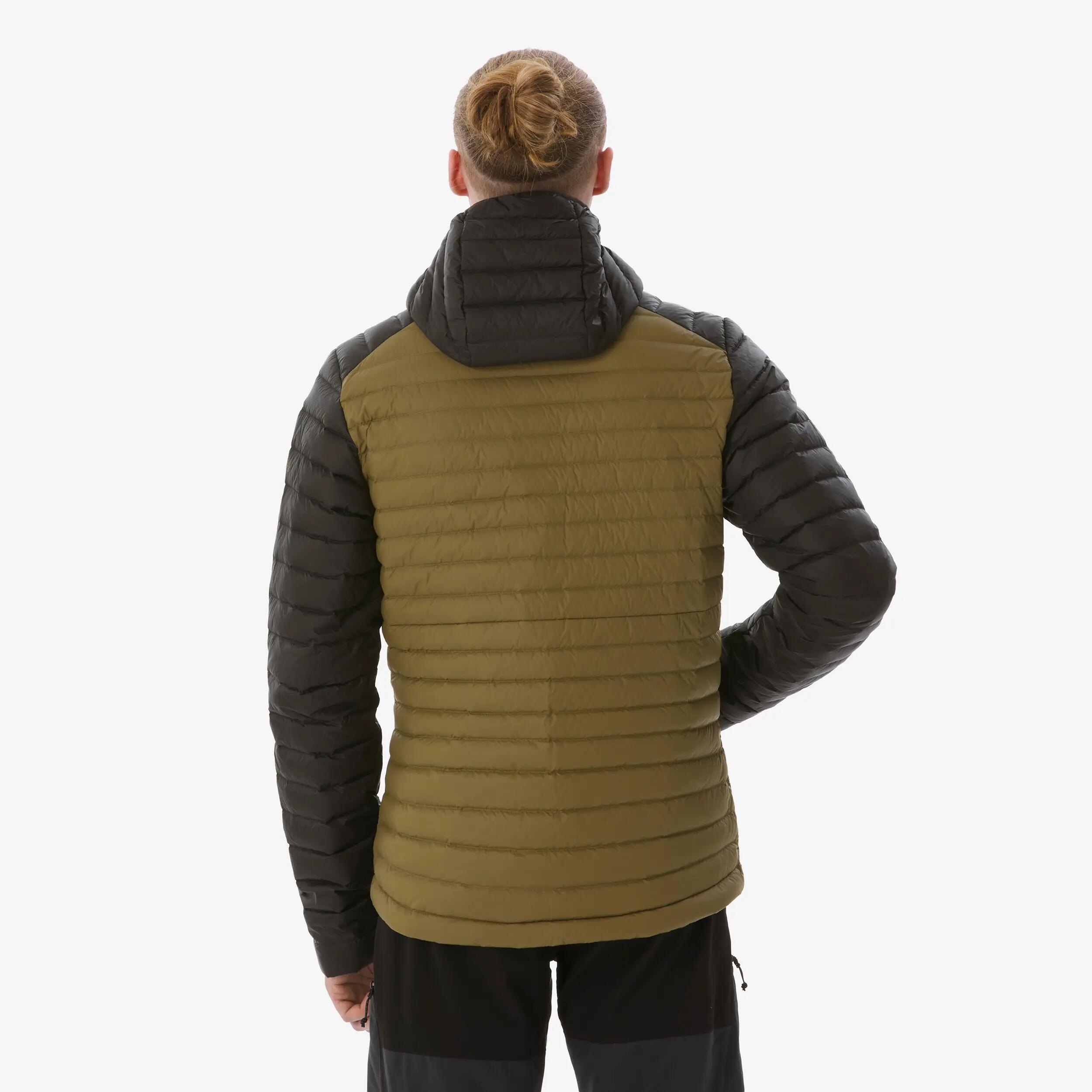 Men’s lightweight down trekking jacket -3°C, Xplore Khaki -  4