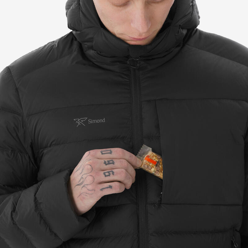 Erkek Outdoor Kuş Tüyü Şişme Mont - Kapüşonlu - Siyah - MT500 - -10 °C