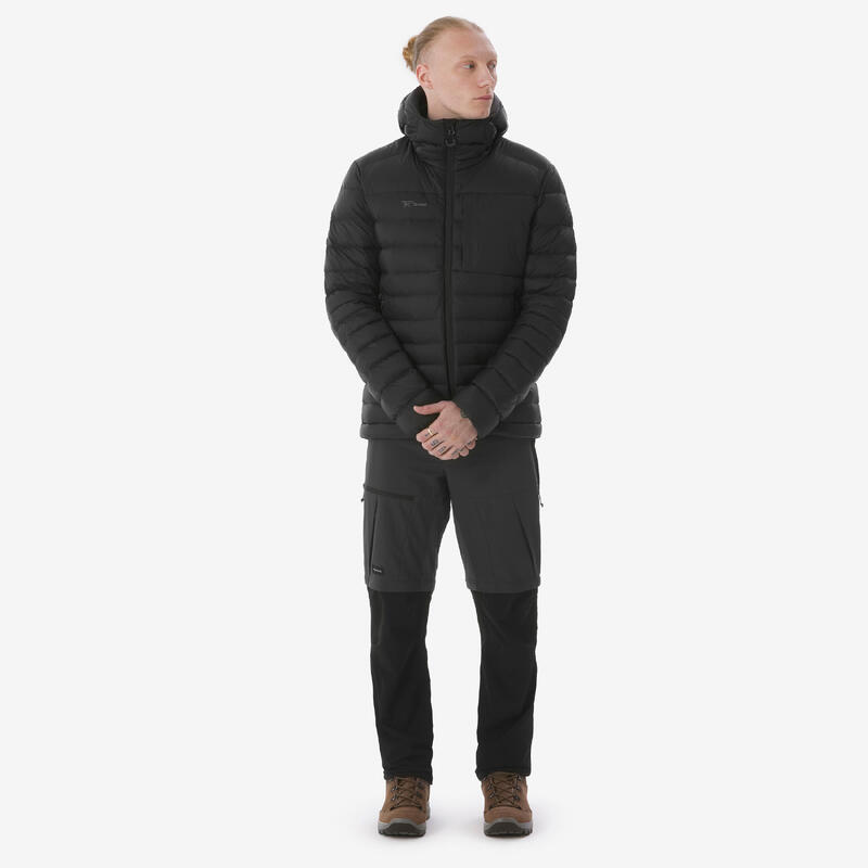 Erkek Outdoor Kuş Tüyü Şişme Mont - Kapüşonlu - Siyah - MT500 - -10 °C