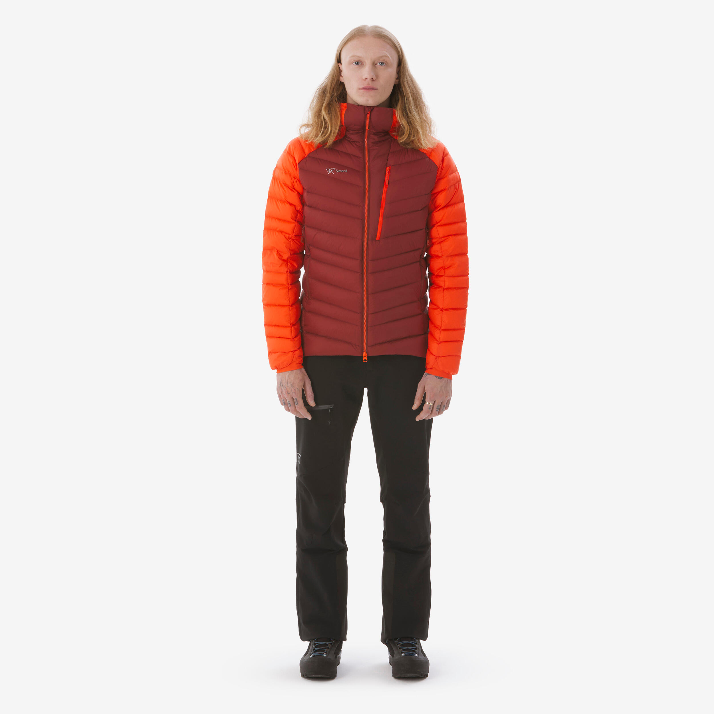Kurtka puchowa męska z kapturem Simond Alpinism -12°C