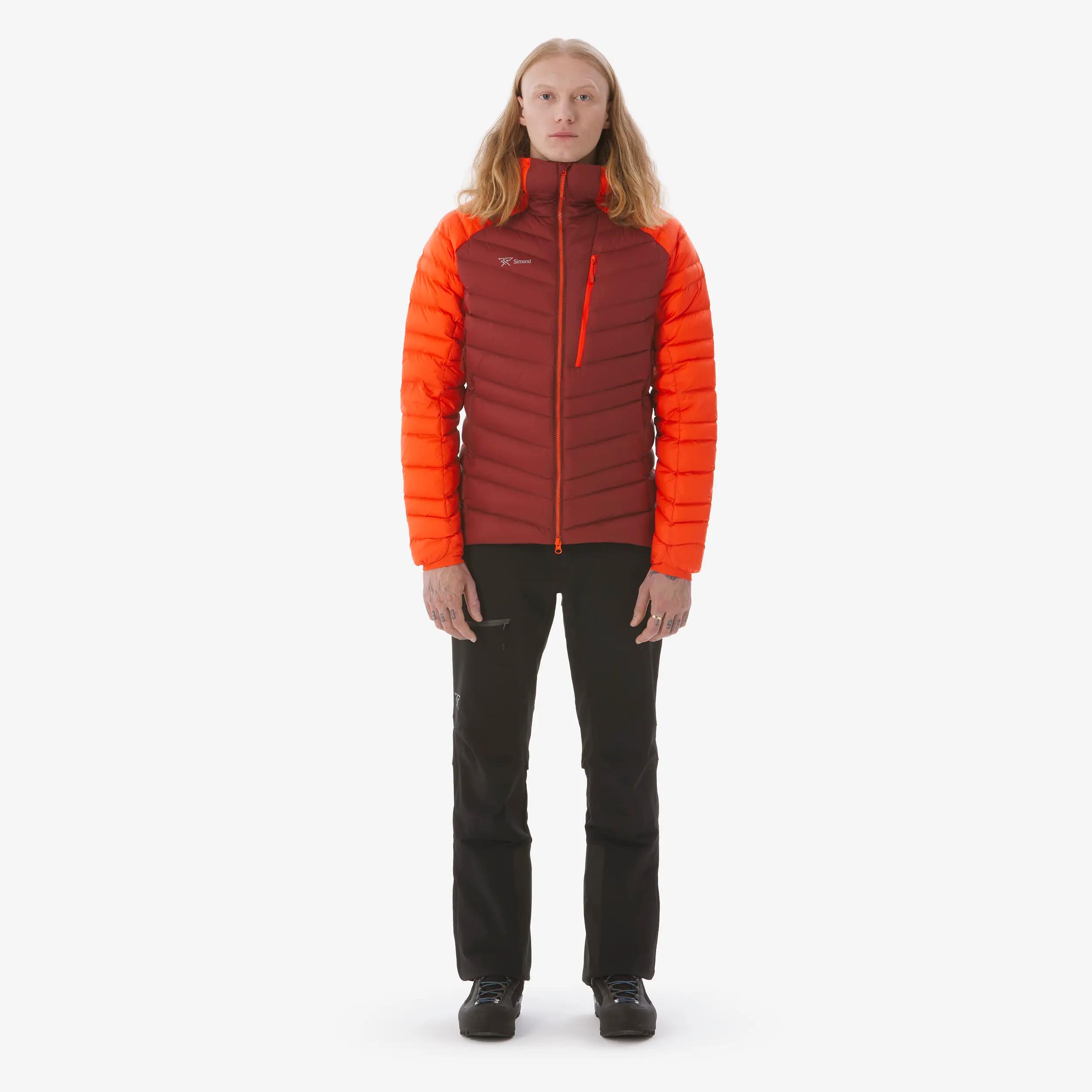 Doudoune à capuche en duvet -12°C homme, Alpinism rouge 2/12