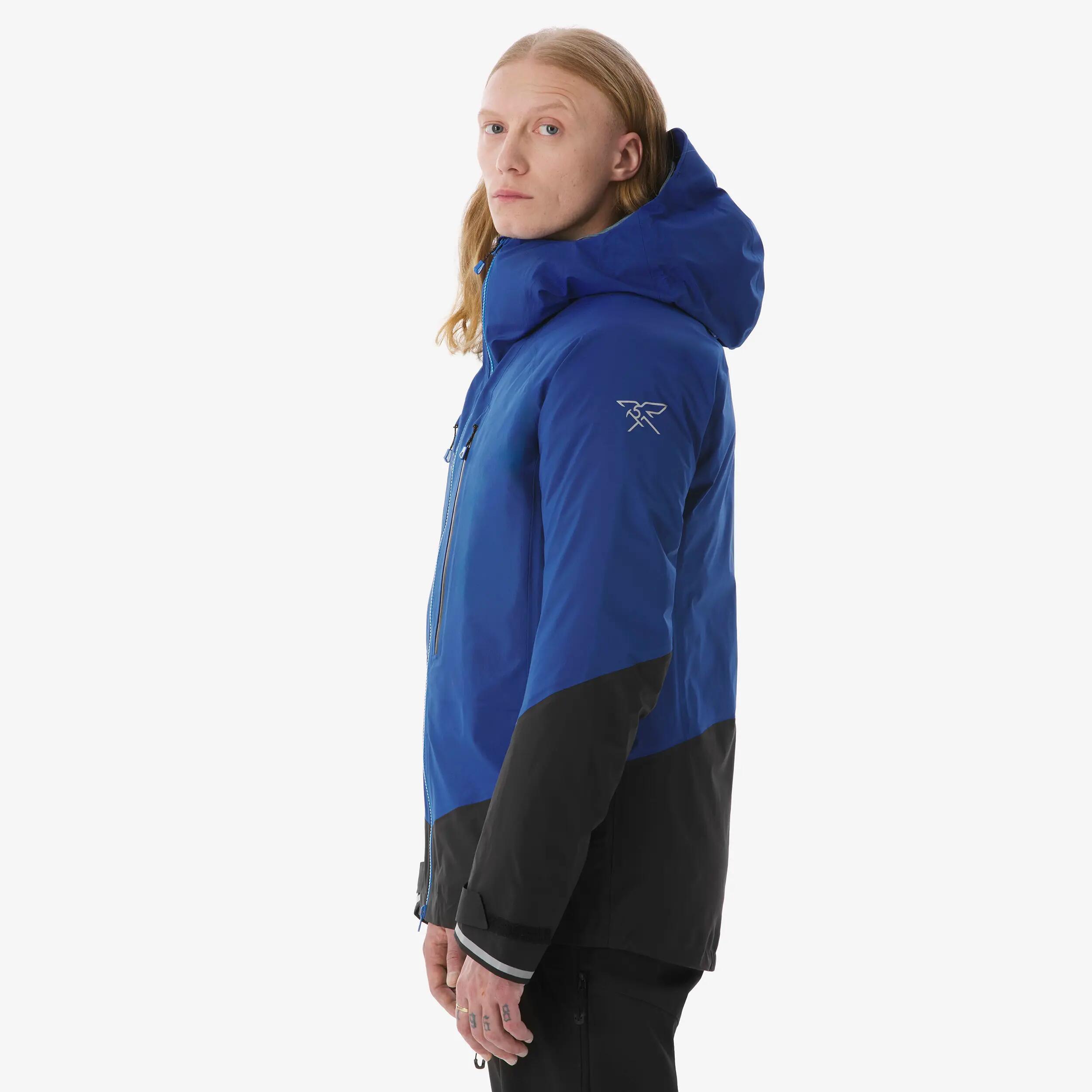 Veste d’alpinisme imperméable et légère homme, Wilder Alpi light bleu 5/11