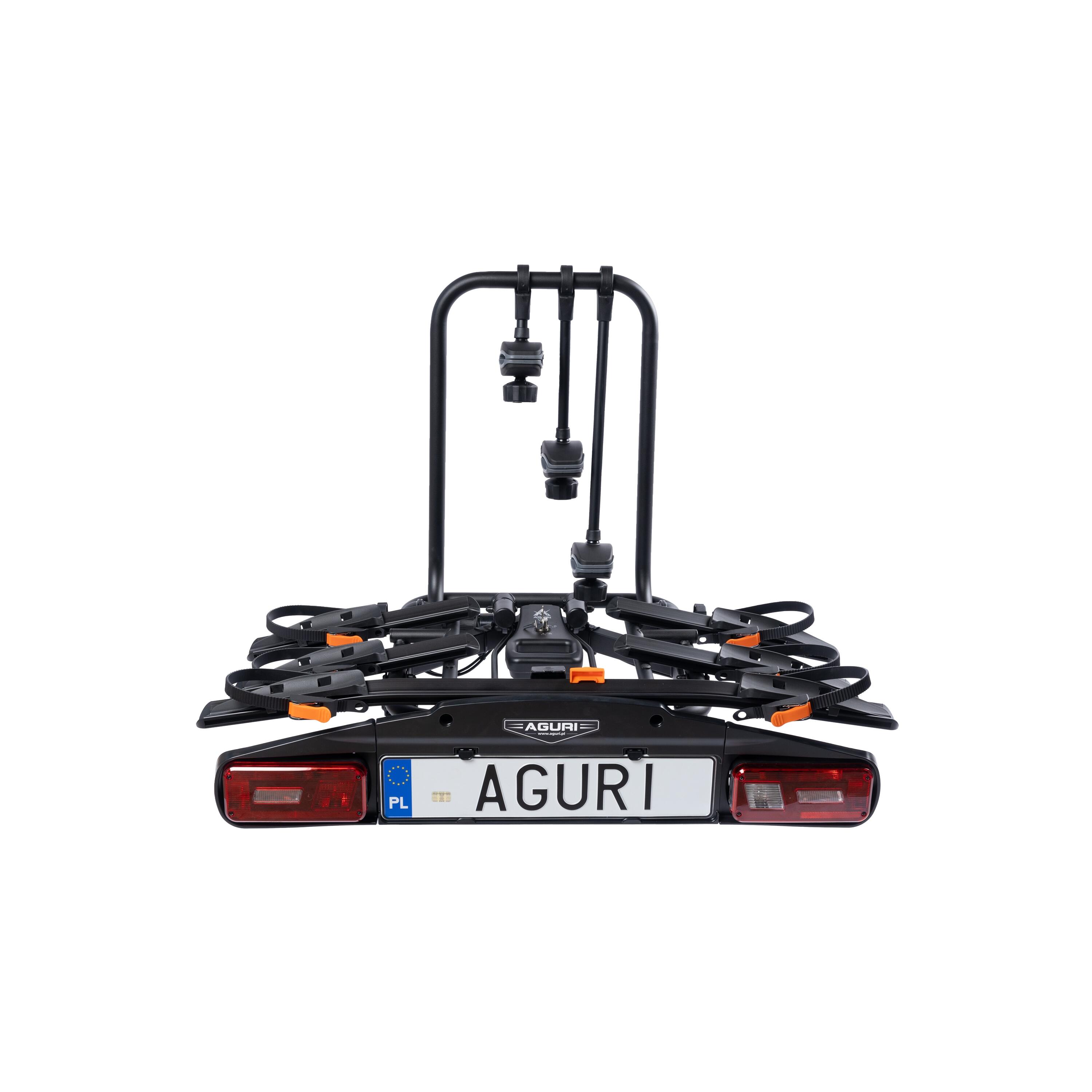 Bagażnik na hak Aguri Active Bike PRO 3 Black Edition 2/2
