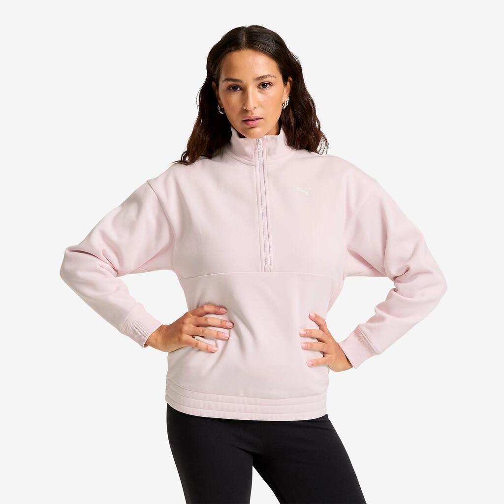 PUMA dámska mikina na zips ružová
