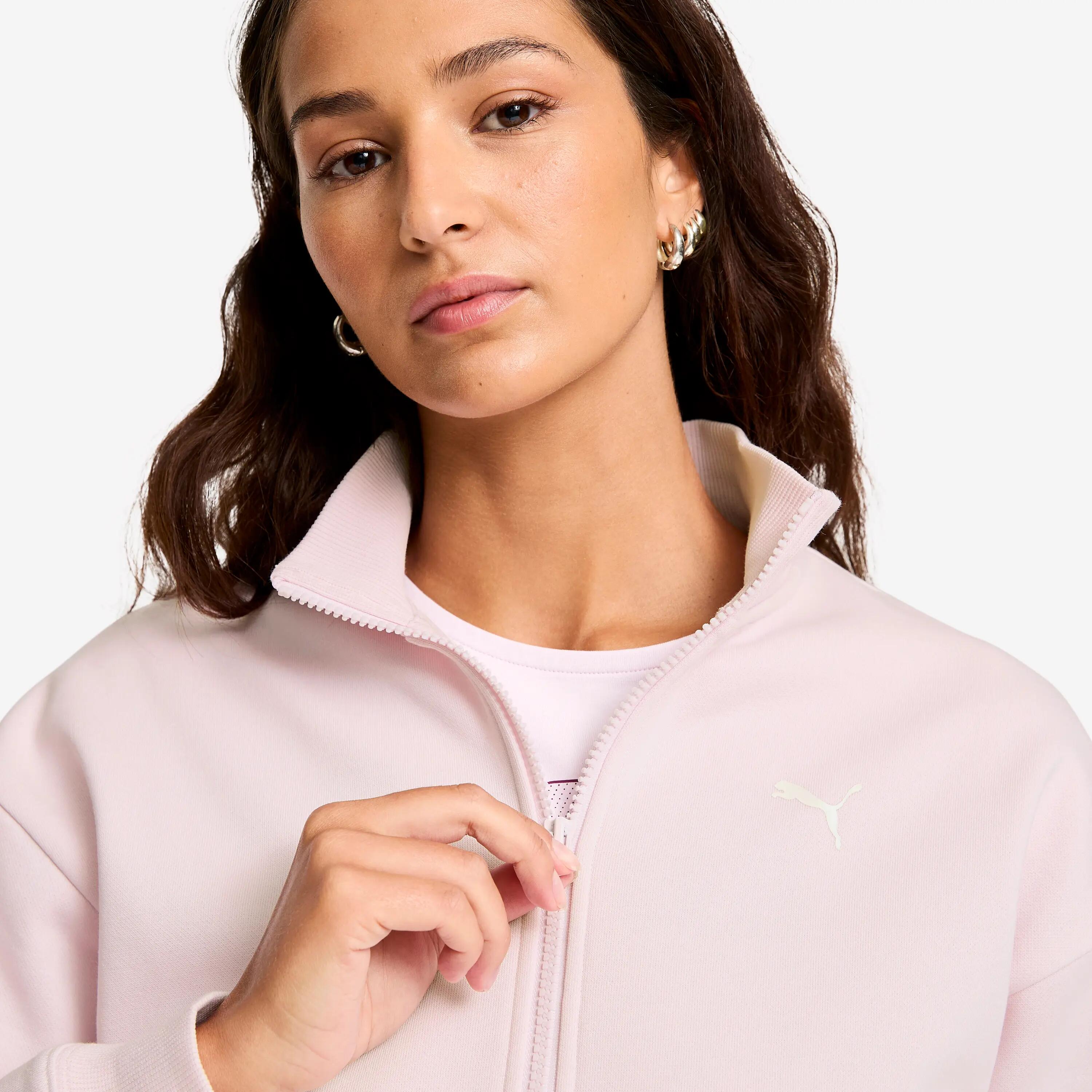 Sweatshirt voor dames roze 5/7