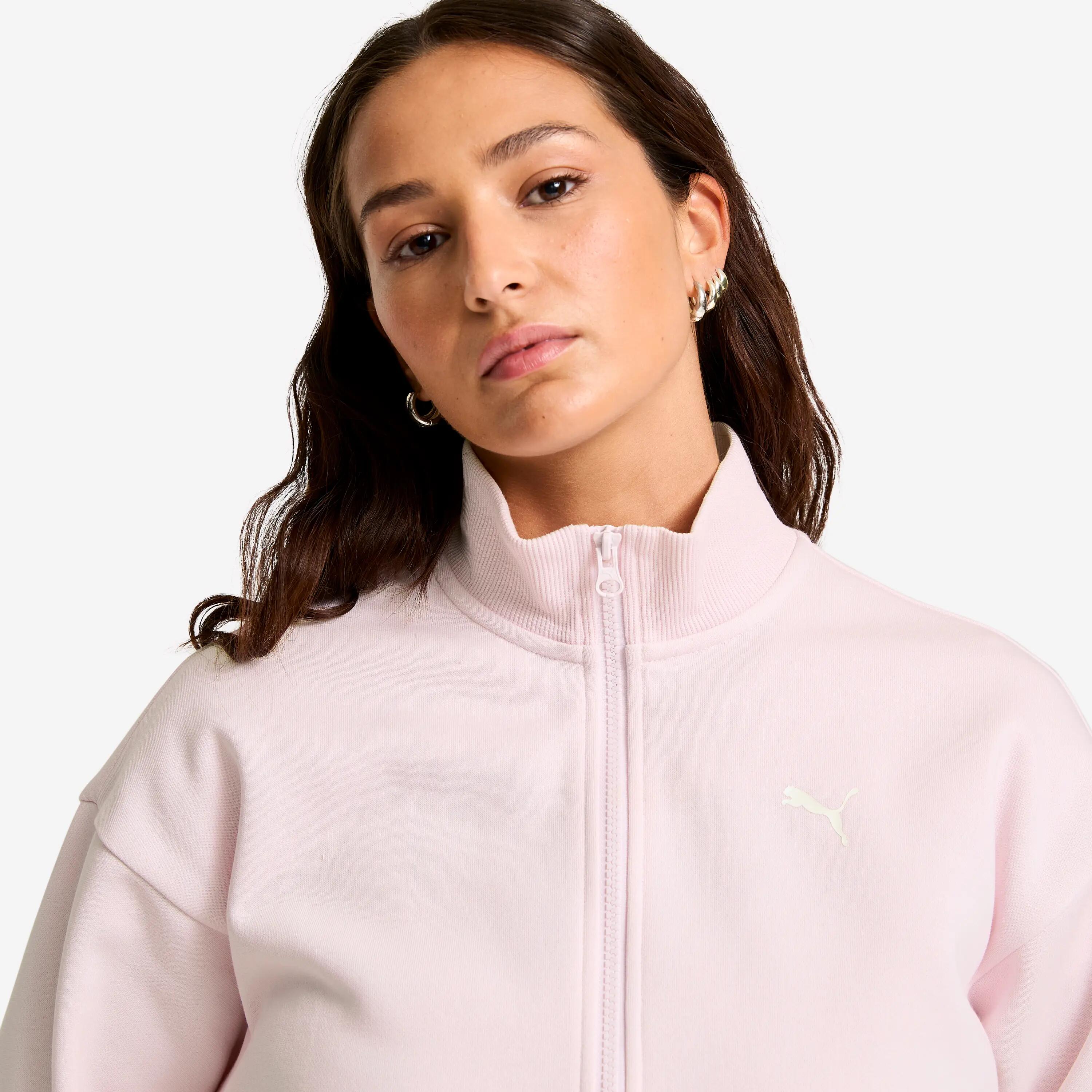 Sweatshirt voor dames roze 6/7