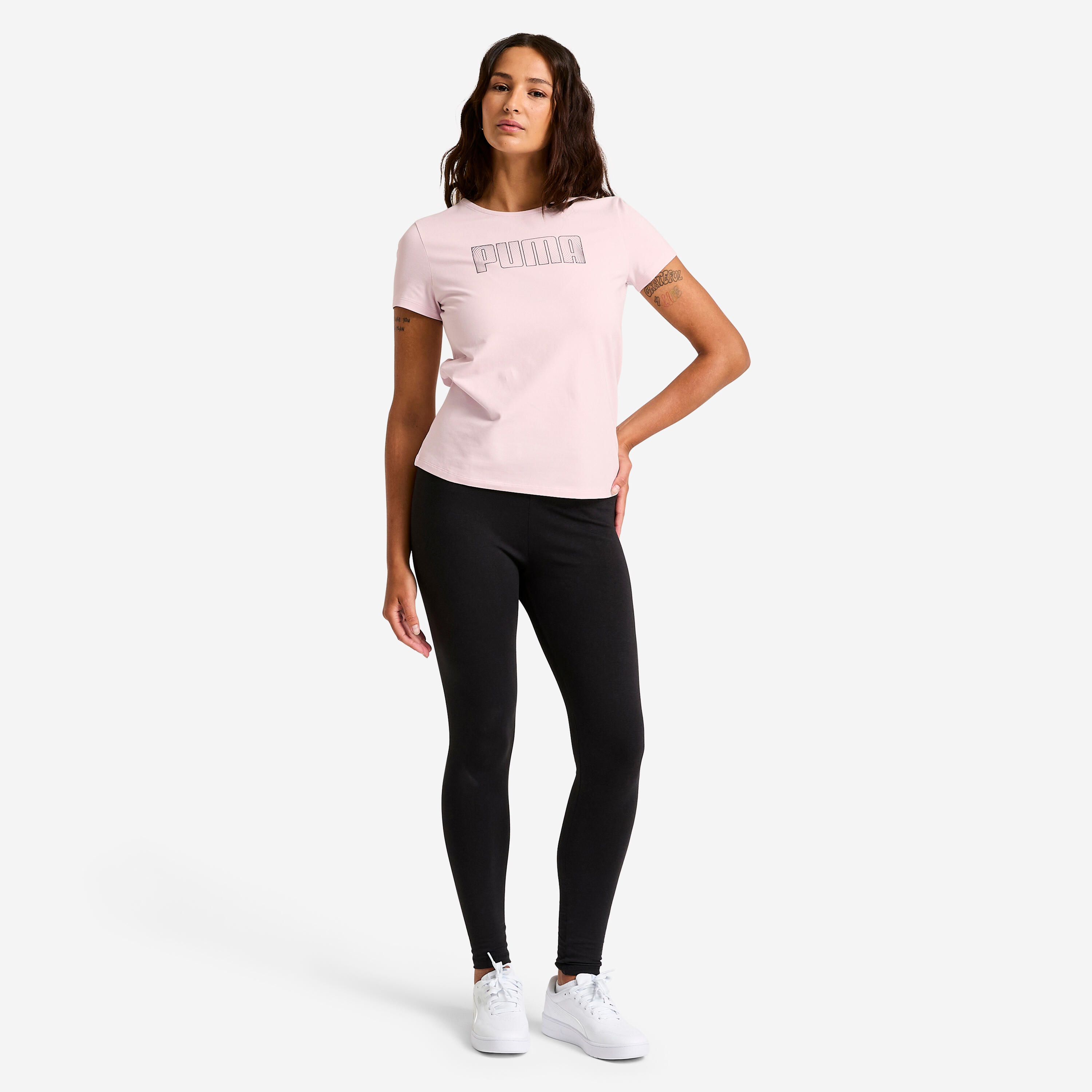 T-shirt voor dames roze 2/6