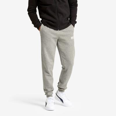 Pantaloni tuta Puma uomo slim fit cotone marroni