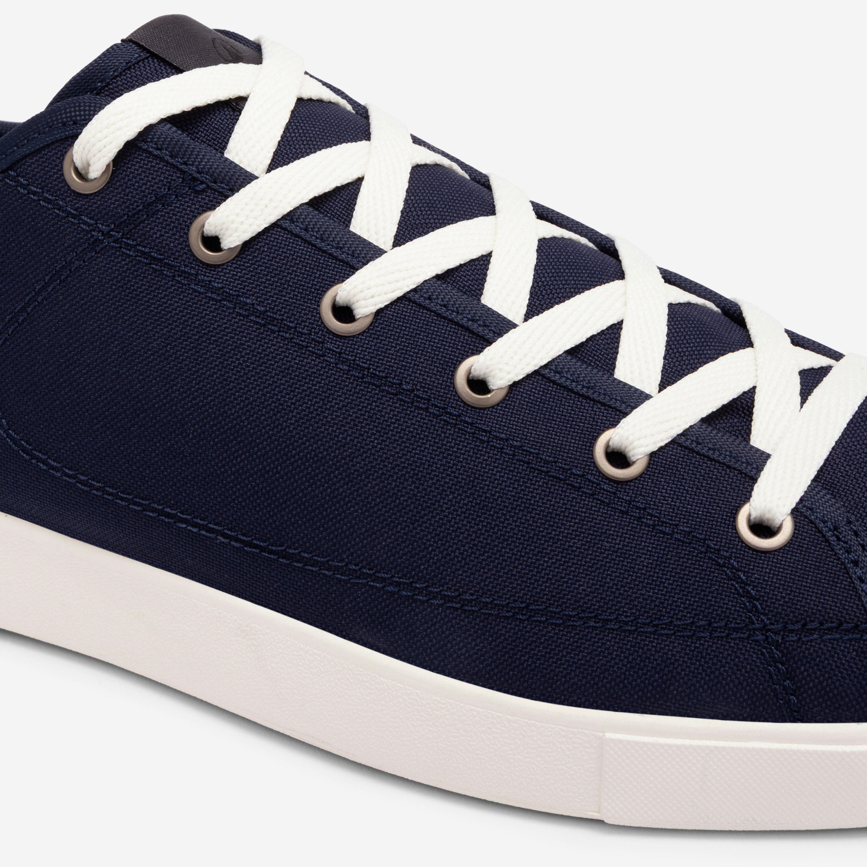 Sneakers Purecourt 60 Canvas heren blauw 5/8