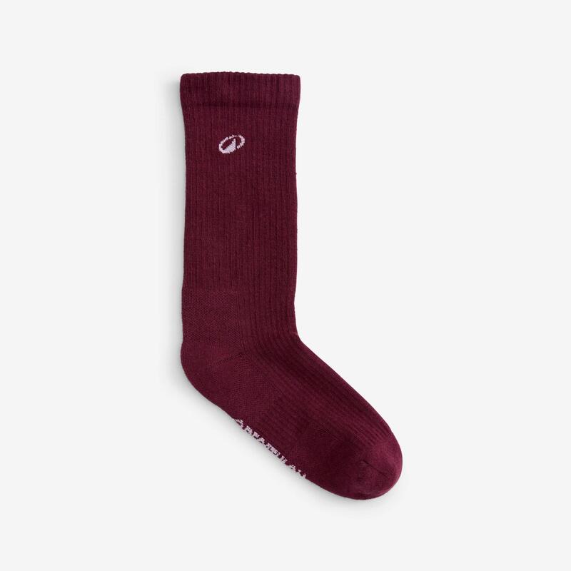 Șosete trei sferturi, Elementals, Bordo, Alb și Lila, lot de 3