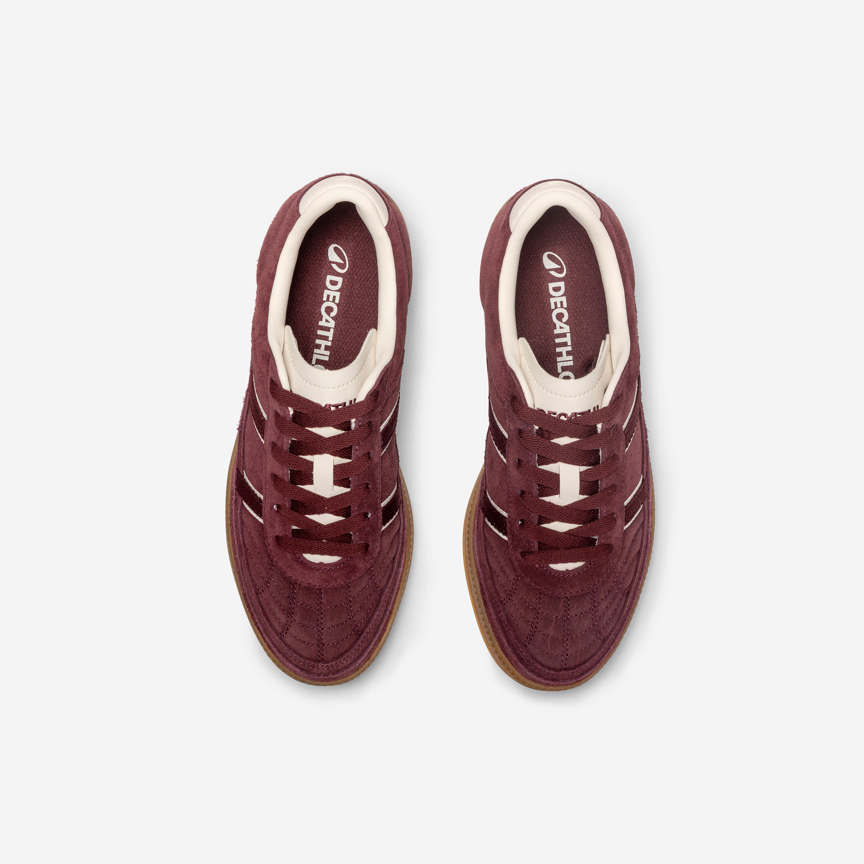 Baskets femme en daim PLAYER 80 bordeaux 4/6