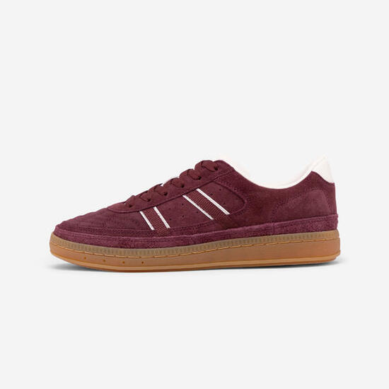 Baskets femme en daim PLAYER 80 bordeaux