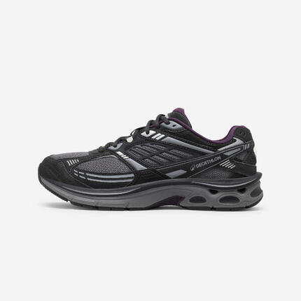 Suède herensneakers RR2K zwart/paars