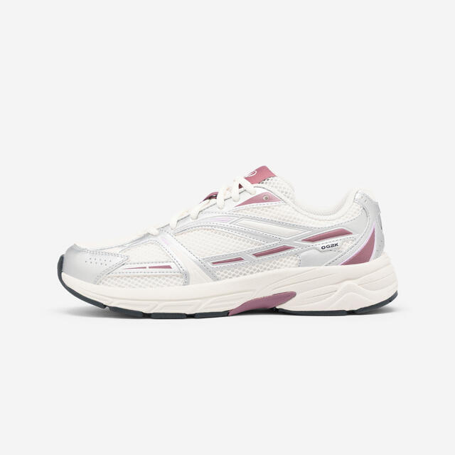 Zapatillas deportivas OG2K mujer, blanco roto, violeta rosa