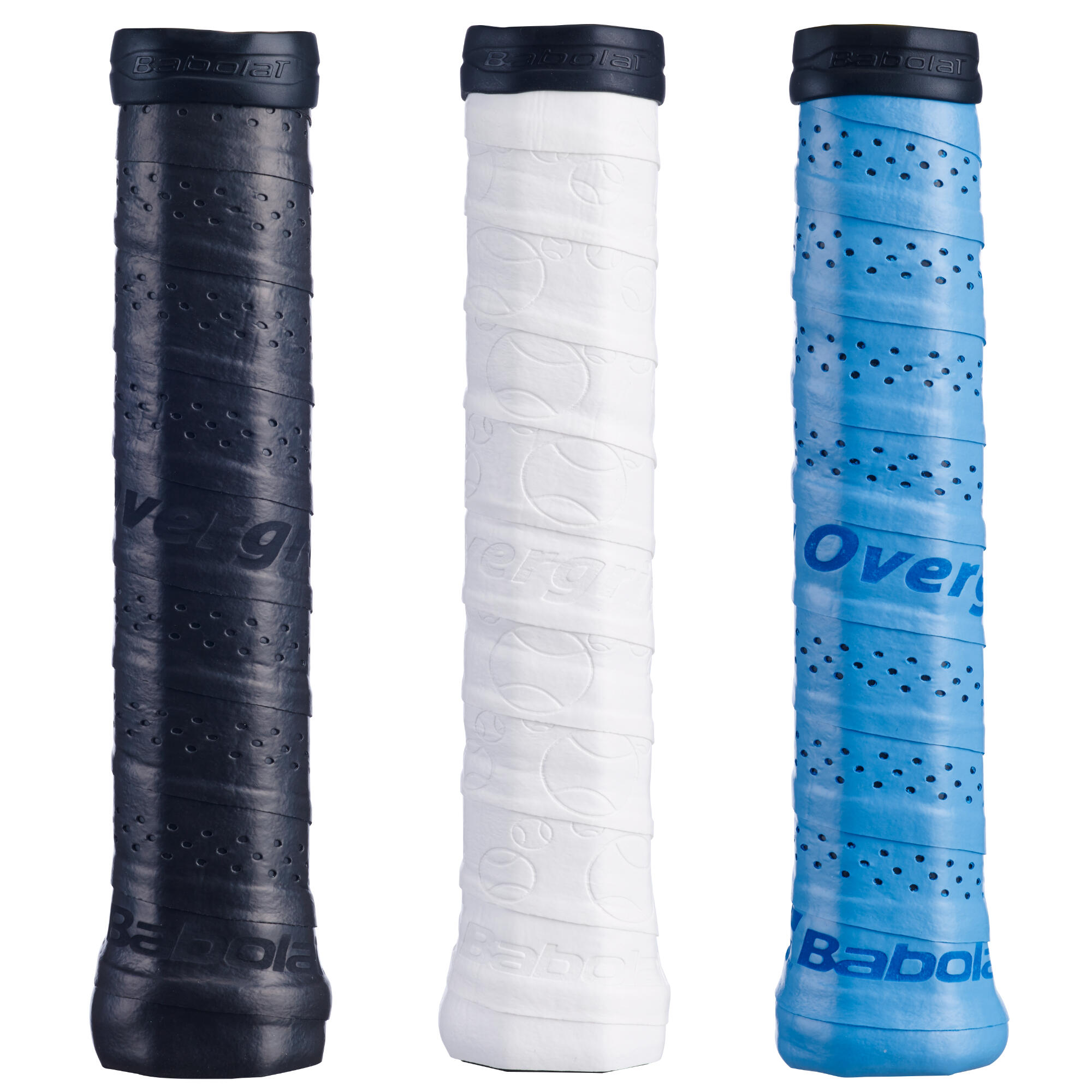 Babolat My Grip 3pack Overgrip - Black/Blue/White