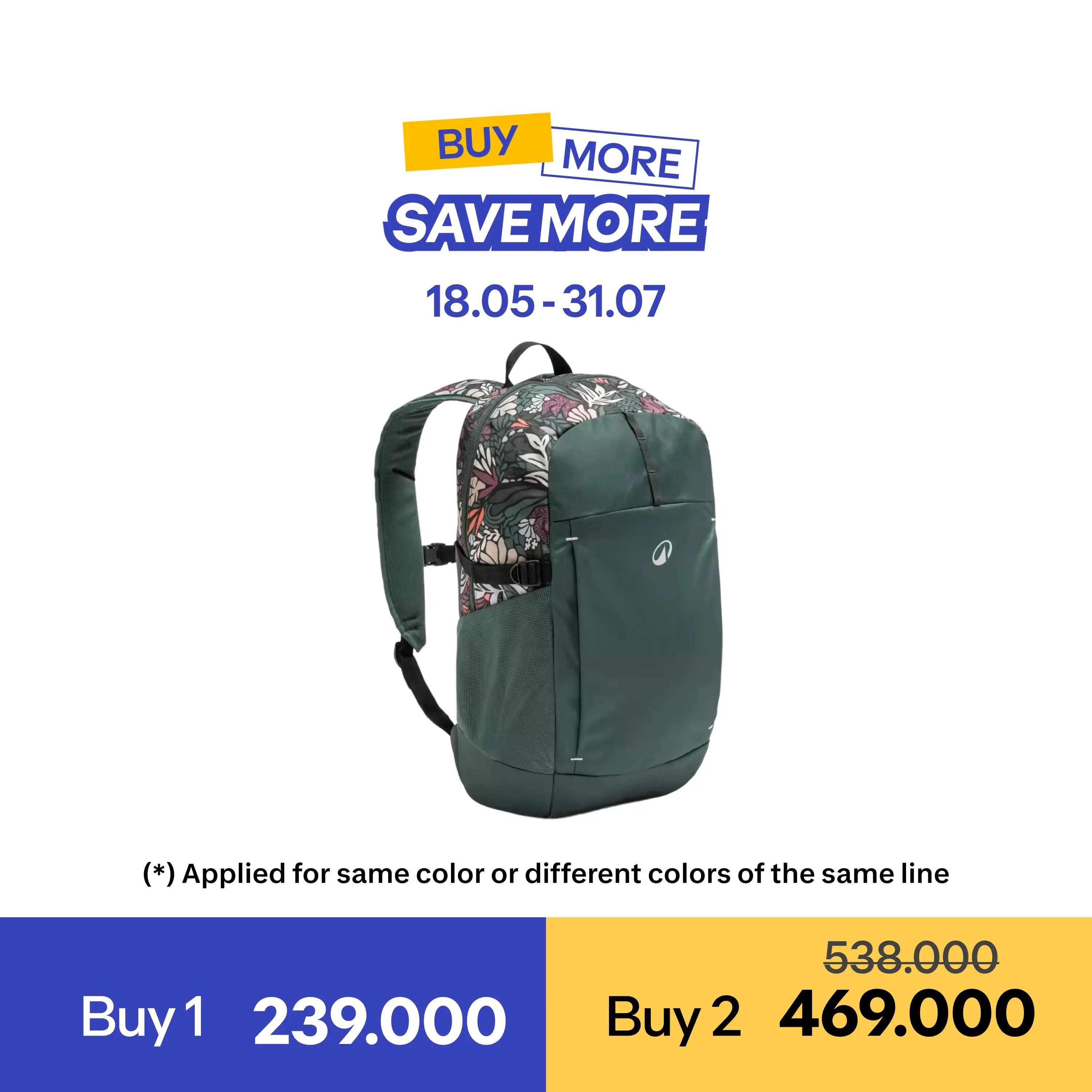 Morral de senderismo 20L - Arpenaz 100 verde 10/10