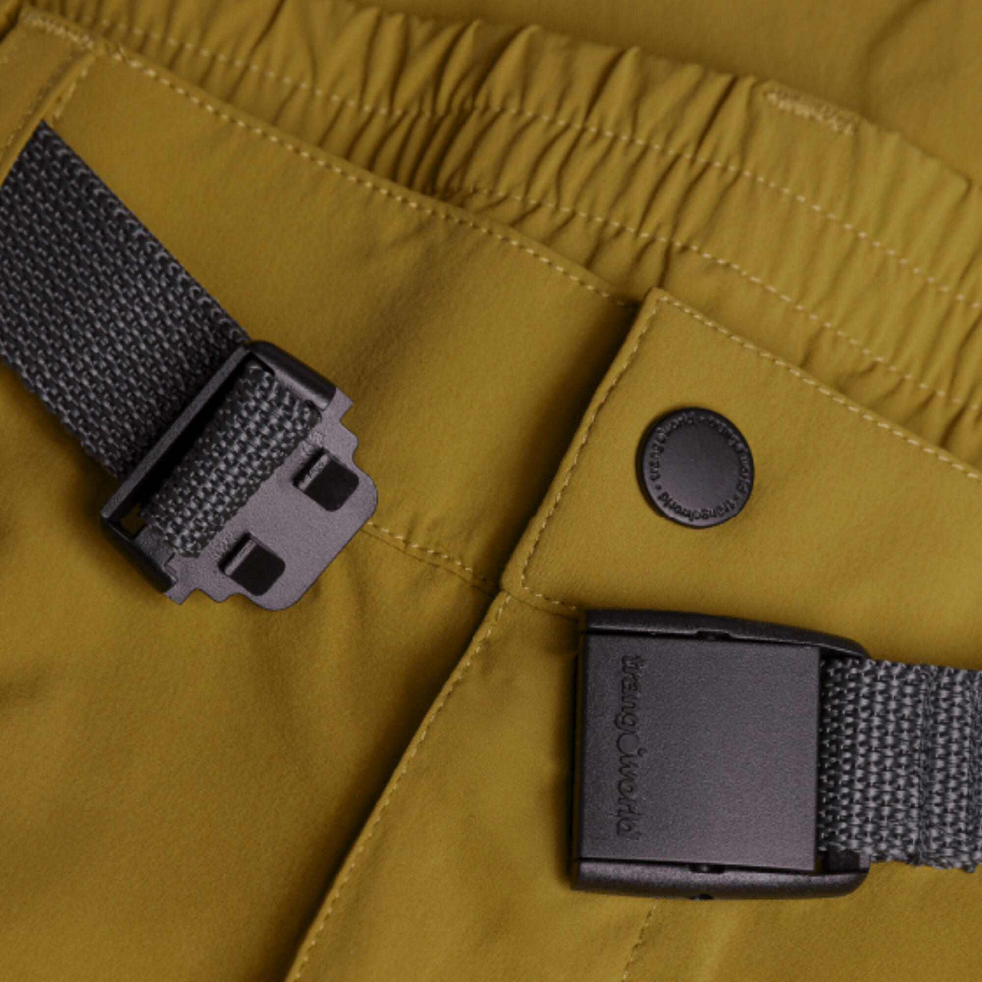 Pantalón de montaña y trekking Hombre Trangoworld Ouson mostaza 2/2