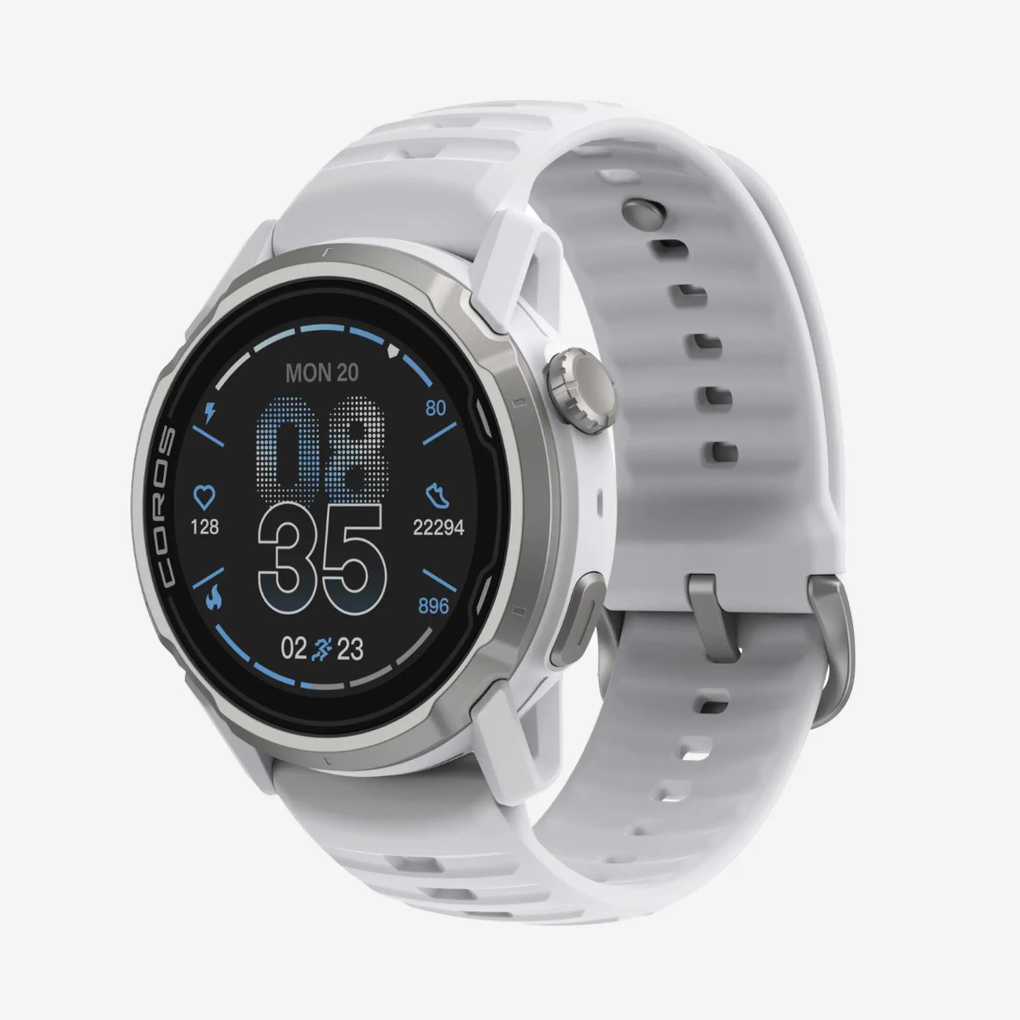 RELOJ COROS APEX 4 46 MM SMARTWATCH DEPORTIVO GPS BLANCO 3/4