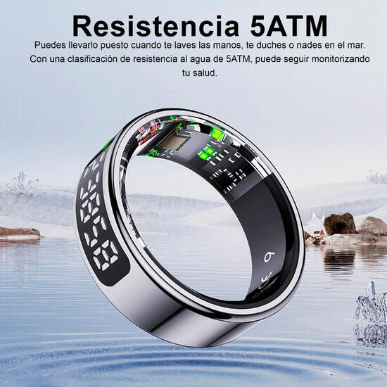 ANILLO DE ACTIVIDAD INTELIGENTE LEOTEC NEGRO