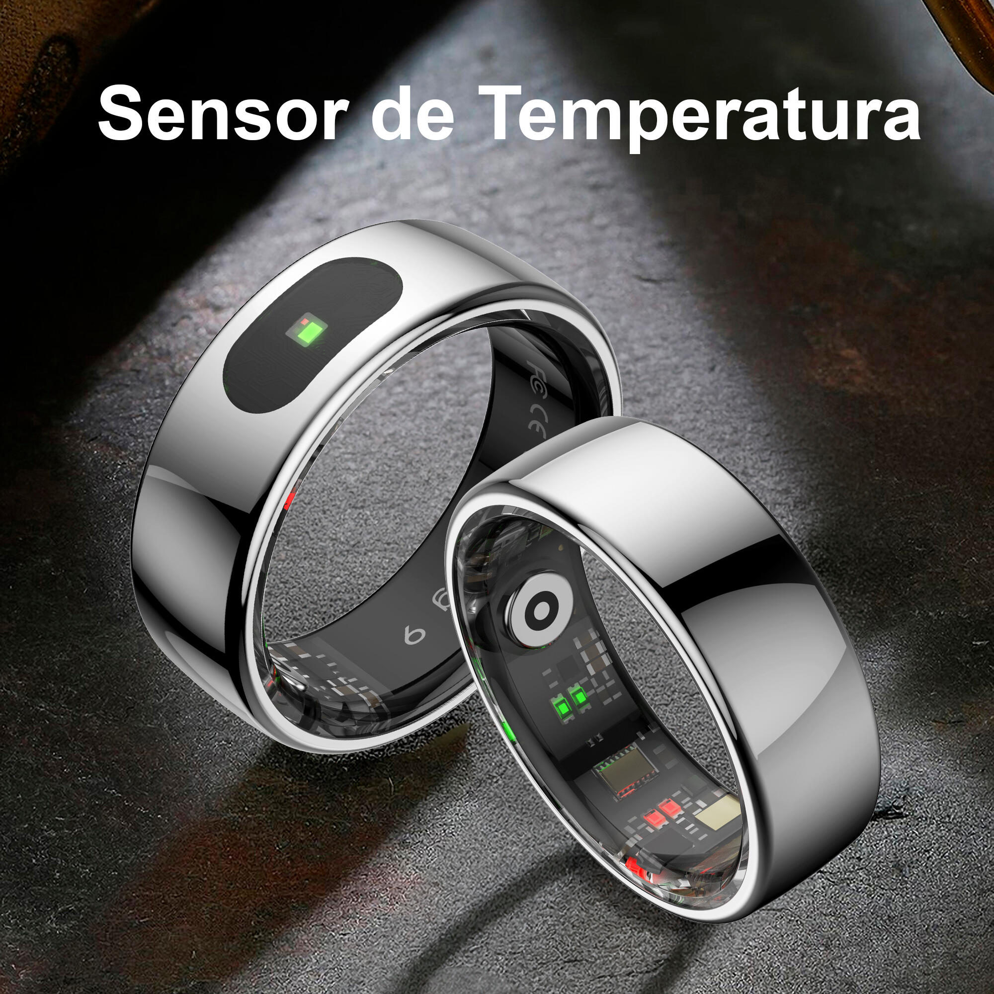 ANILLO DE ACTIVIDAD INTELIGENTE LEOTE  KÖR HA PLATA 3/3