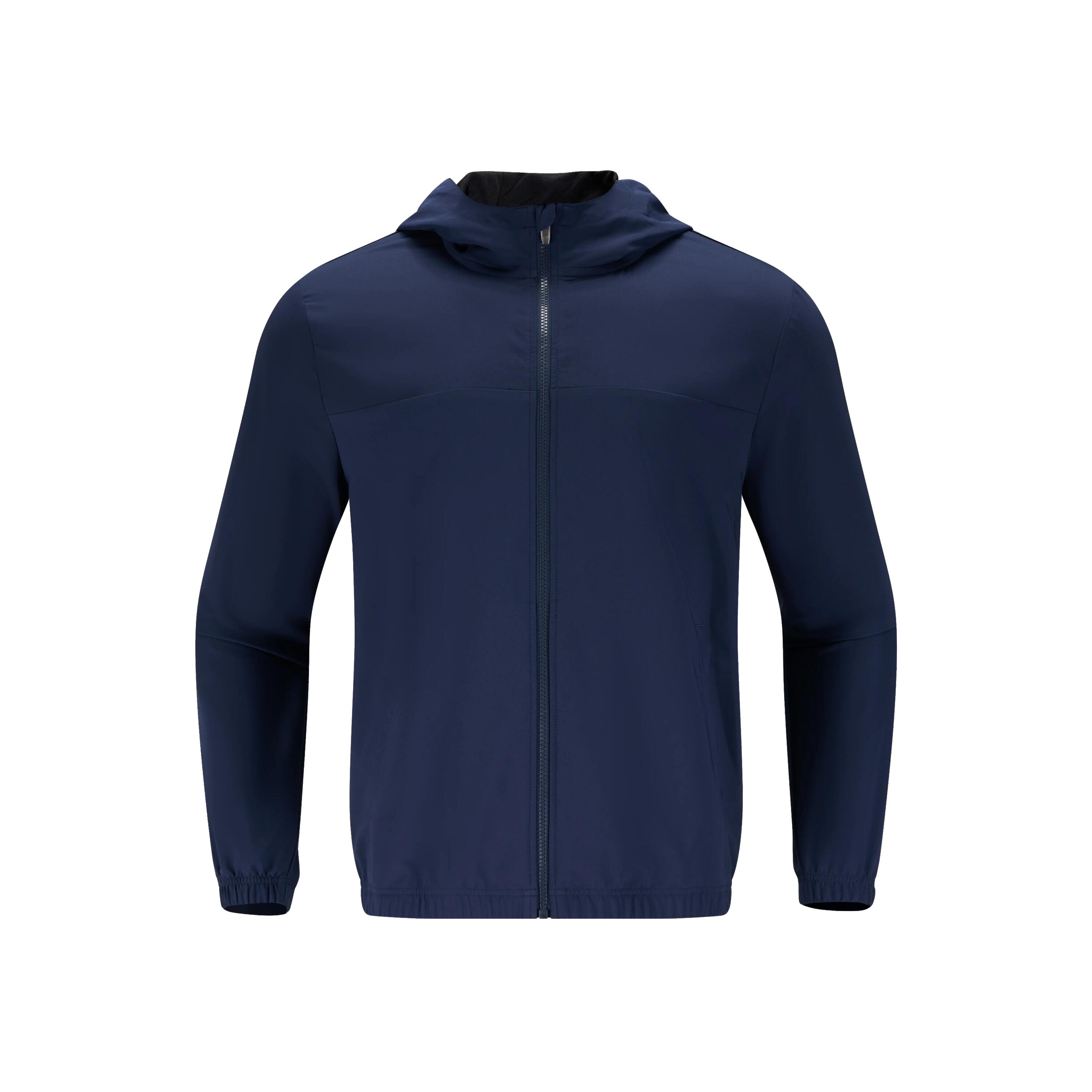 Men's hooded sports jacket lightweight, blue -  2