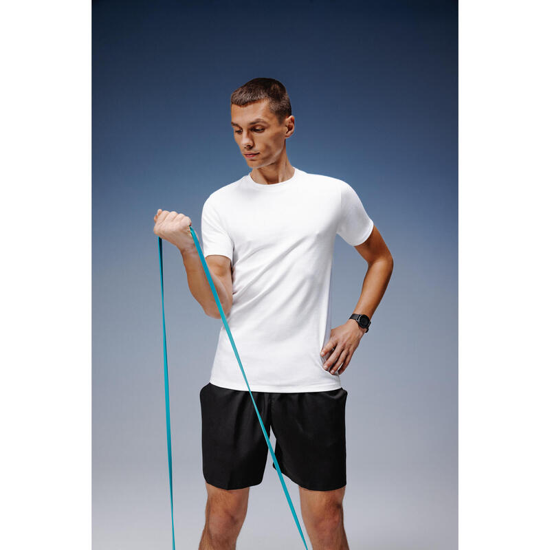 Pantalon de trening 500 Regular Fitness Essentials verde, kaki Bărbați