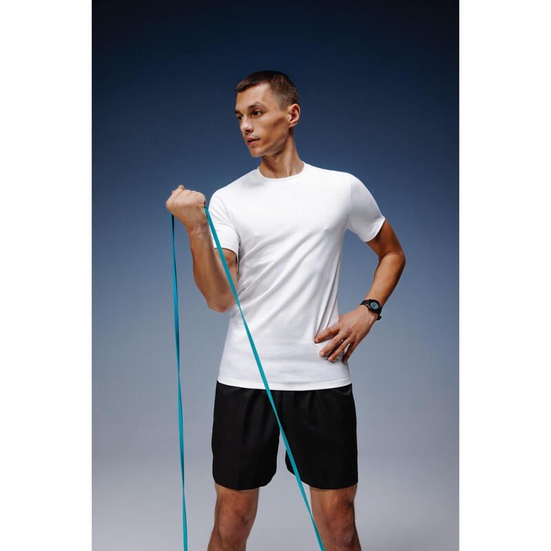 Pantalon de trening 500 Regular Fitness Essentials verde, kaki Bărbați