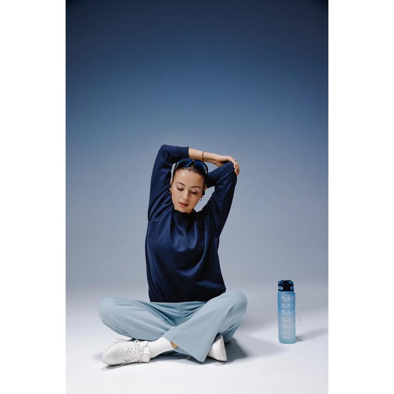 Kadın Polar Sweatshirt - Koyu Mavi
