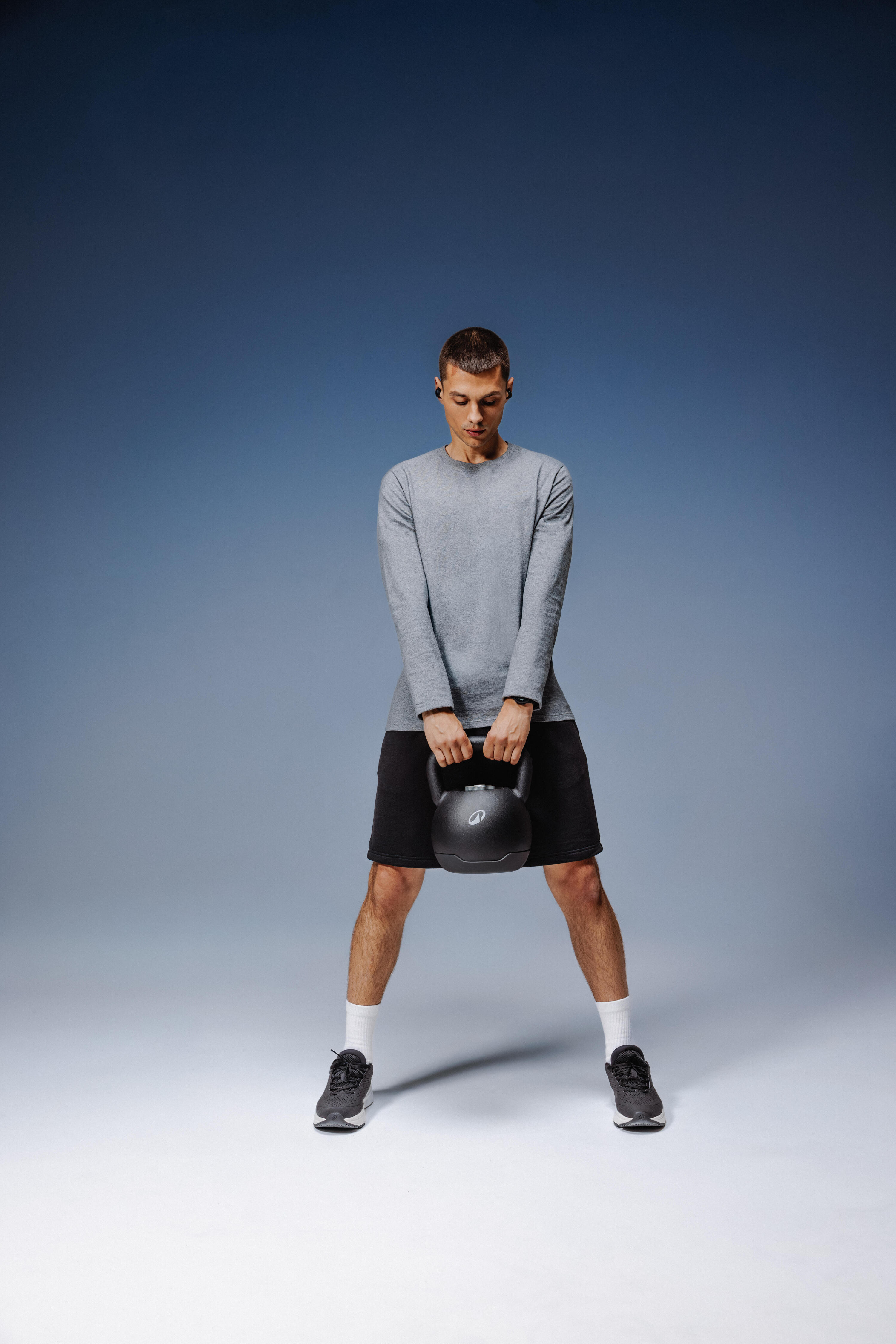 Fitness-Langarmshirt Herren, grau 9/9