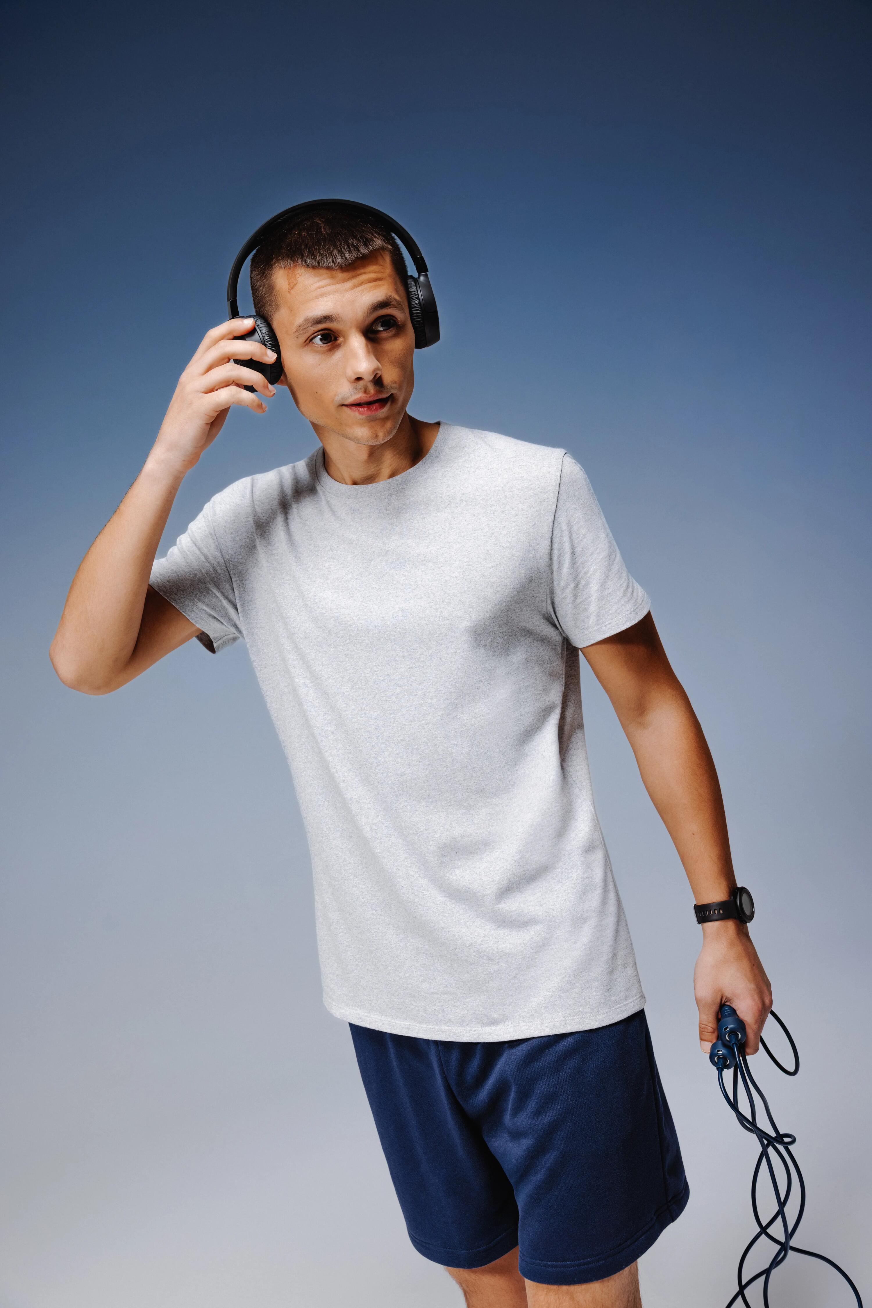 Pantaloncini corti uomo palestra regular fit traspiranti con tasche blu 9/9