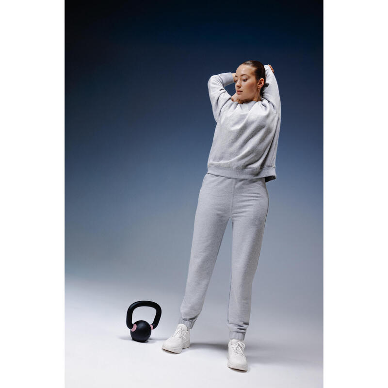 Kadın Polar Sweatshirt - Gri