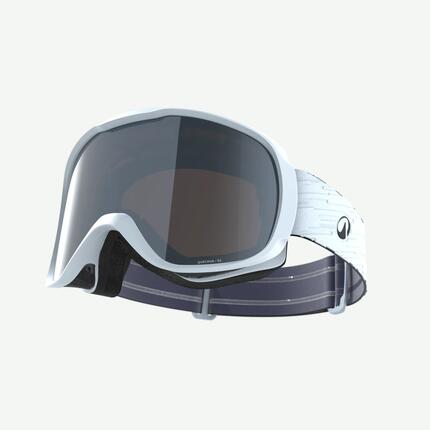 Masque de ski et de snowboard beau temps enfant et adulte, g 500 s3, blanc