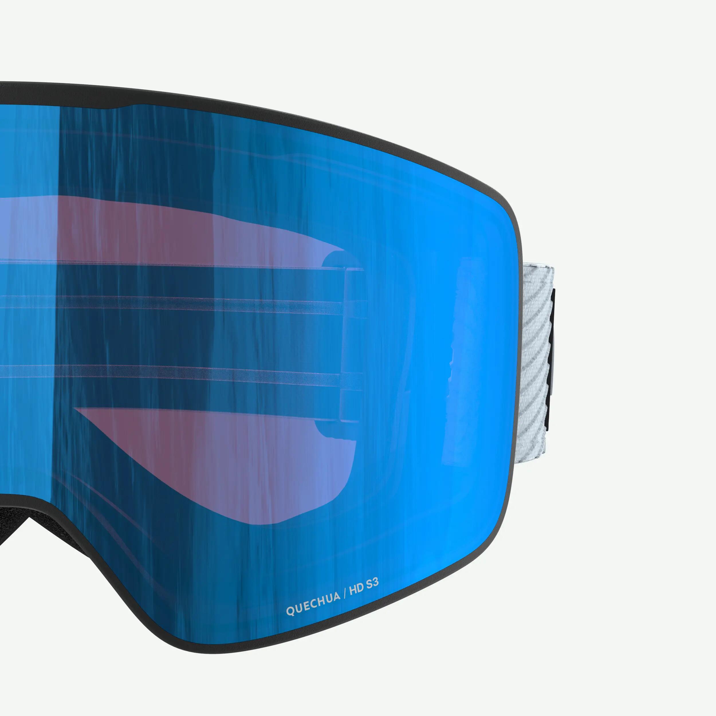 Masque de ski beau temps interchangeable adulte et enfant, G900 C HD, bleu clair 4/4