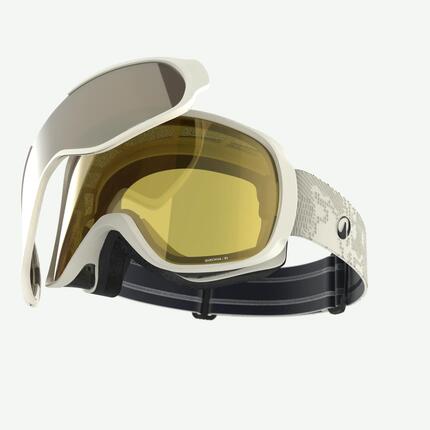 Masque de ski et de snowboard tous temps enfant et adulte - g 500 i - gris