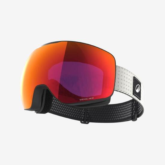Maschera sci e snowboard adulto e bambino G 900 S HD kaki