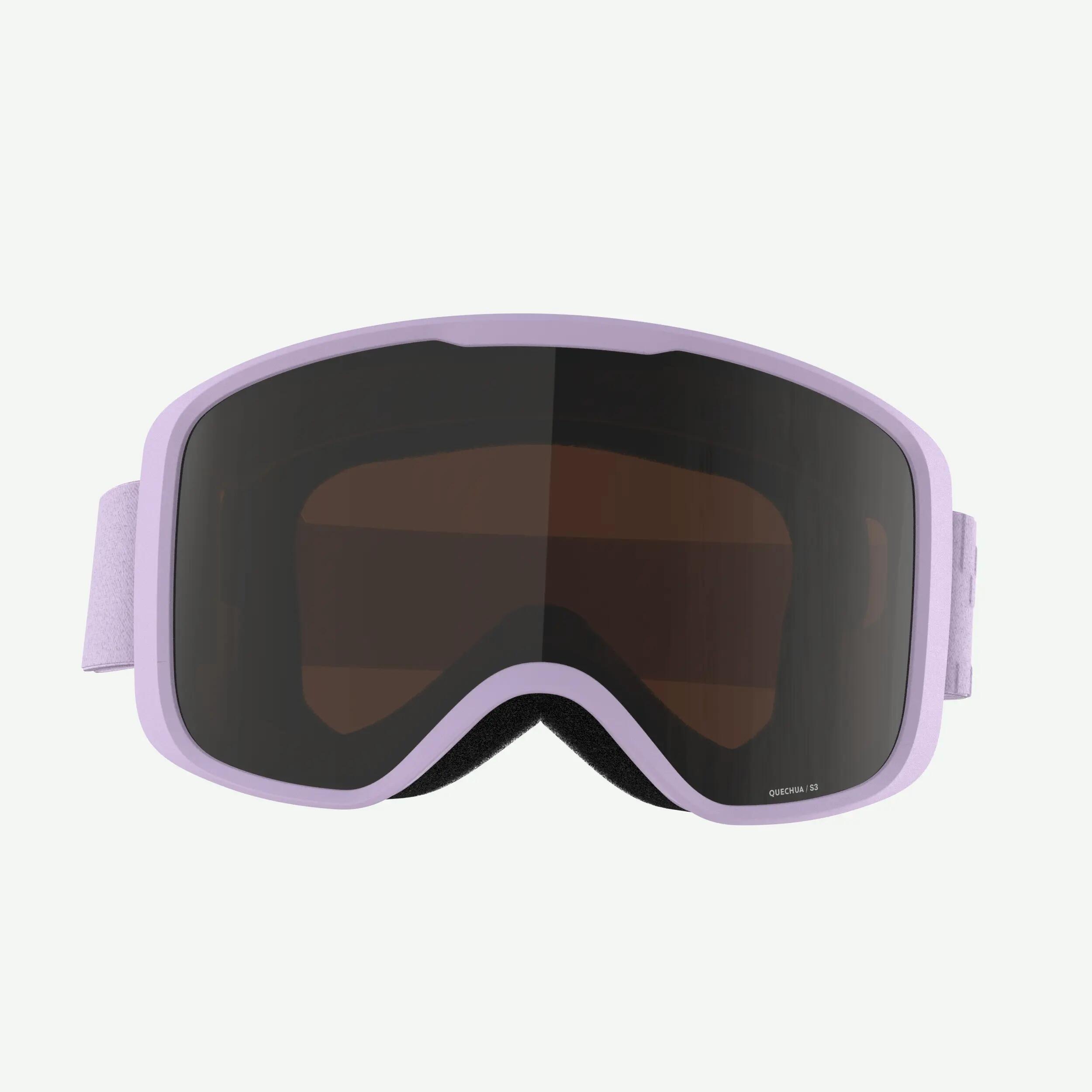 Ulleres d’esquí i snowboard bon temps nens G100 S3 lila 2/4