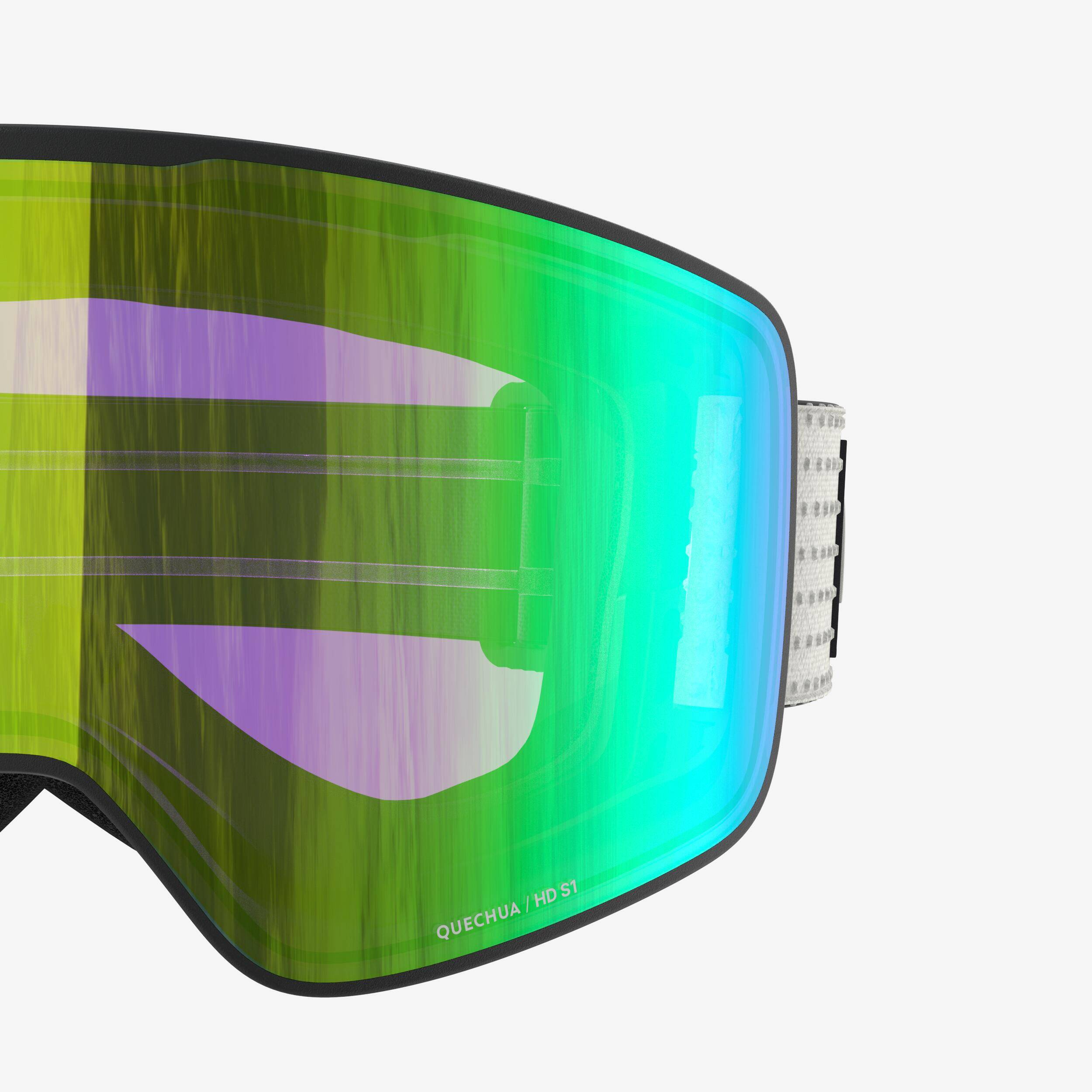 Interchangeable bad-weather ski goggles (S1), adults and children, G900 C Cotton -  4