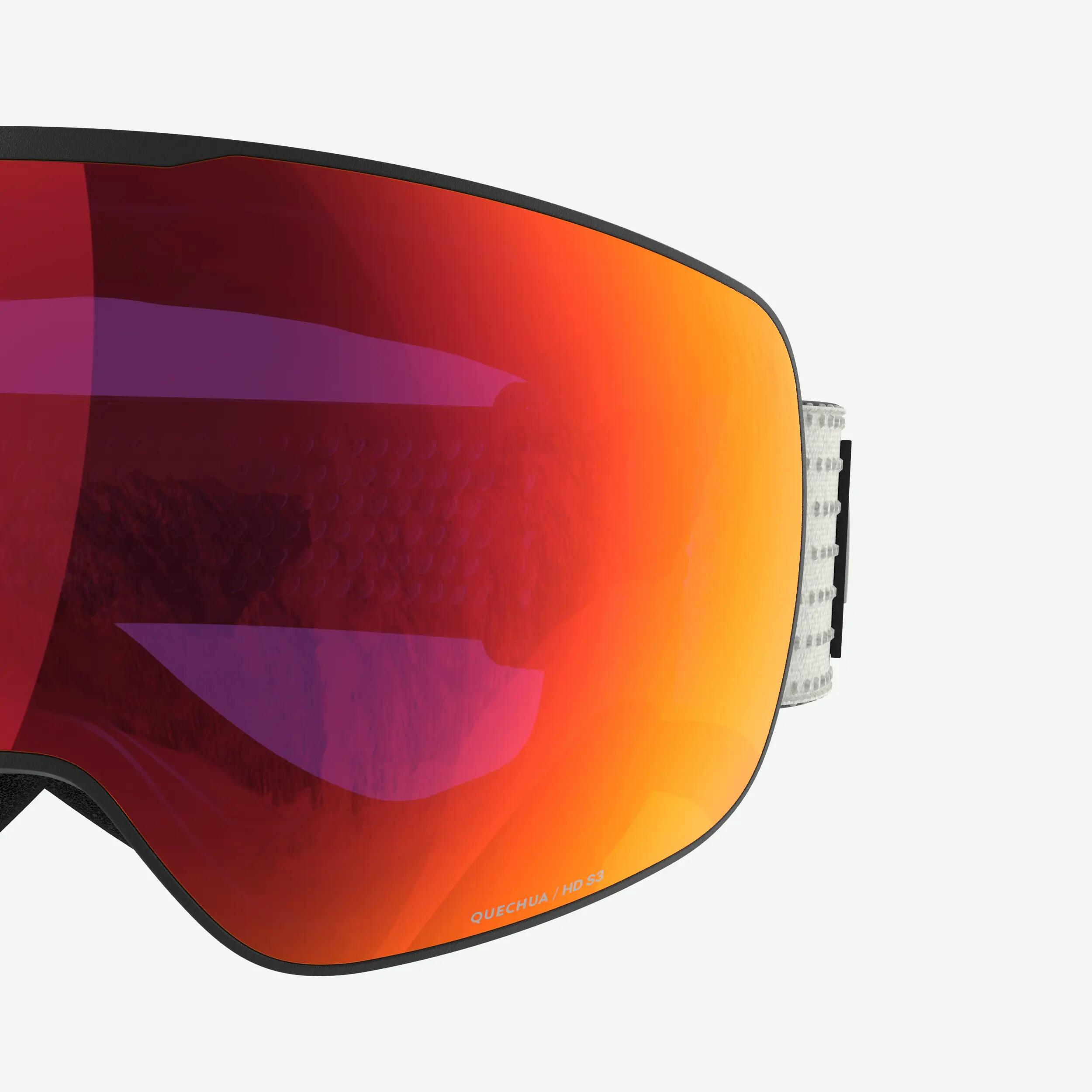 Máscara de ski bom tempo S3 adulto/criança, G900 S HD branco 4/4